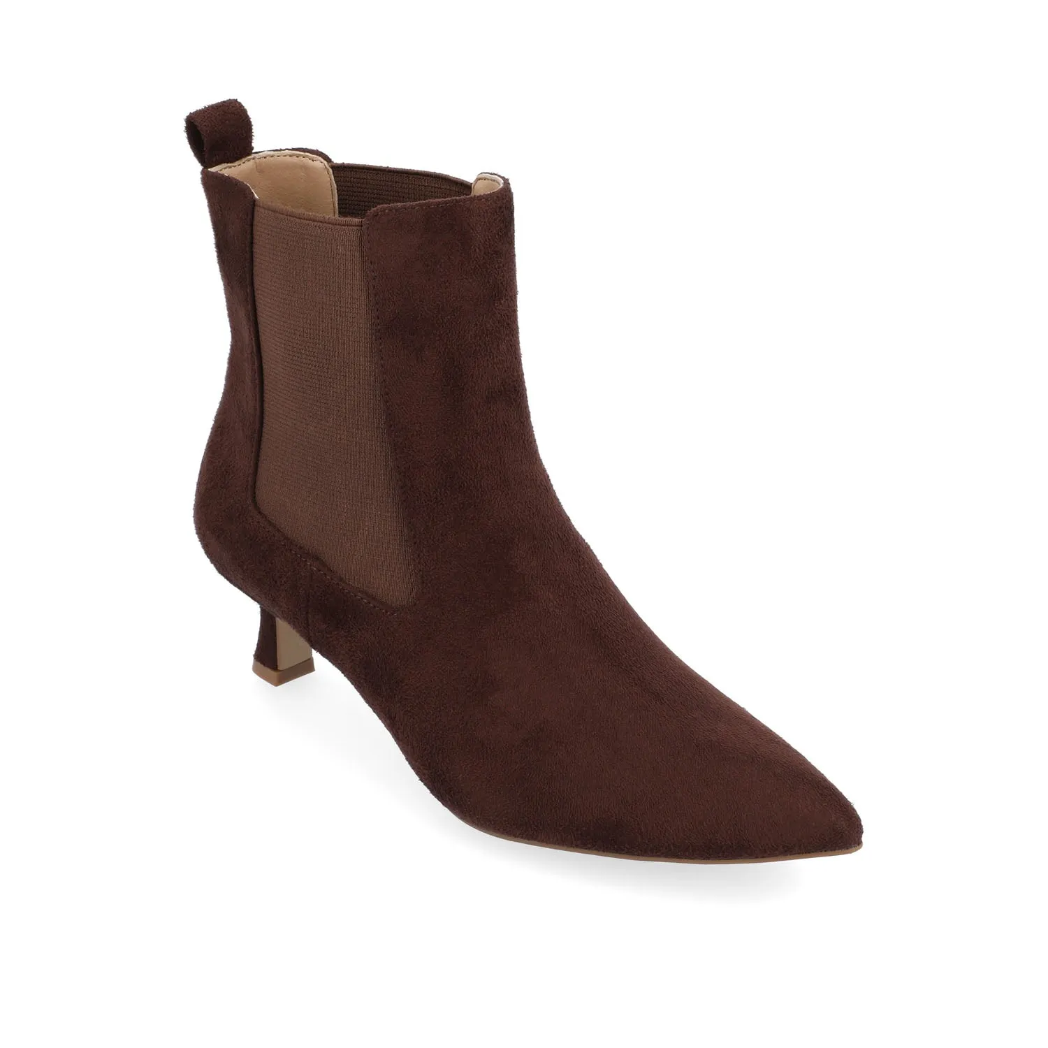 TENLEE CHELSEA BOOTIES IN FAUX SUEDE tight match