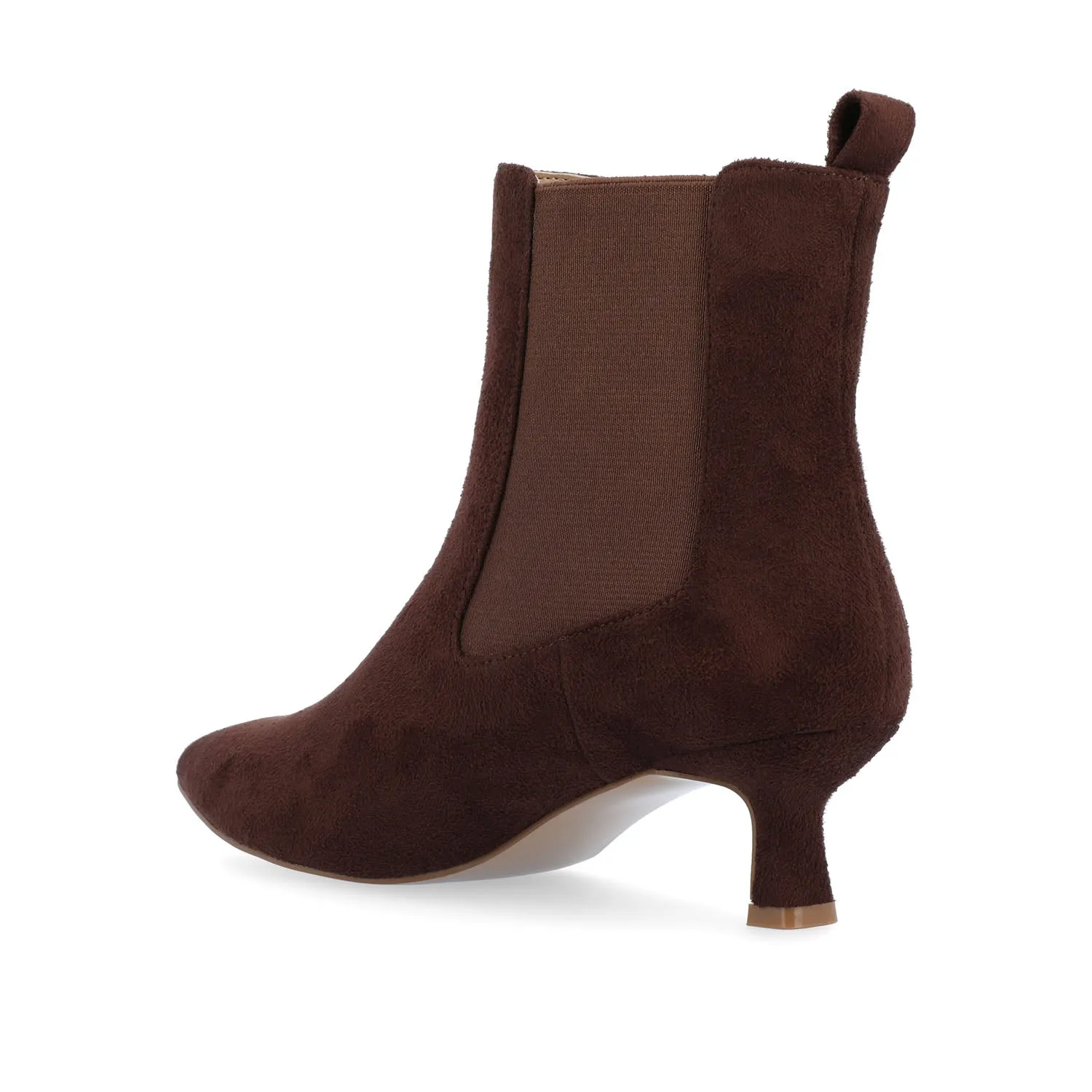 TENLEE CHELSEA BOOTIES IN FAUX SUEDE tight match