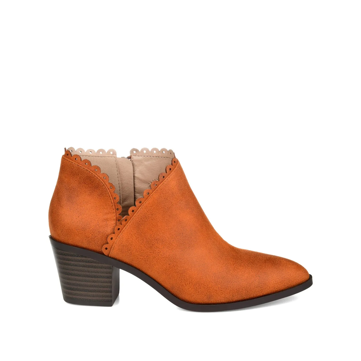 TESSA CUTOUT BOOTIE IN FAUX LEATHER snow proof