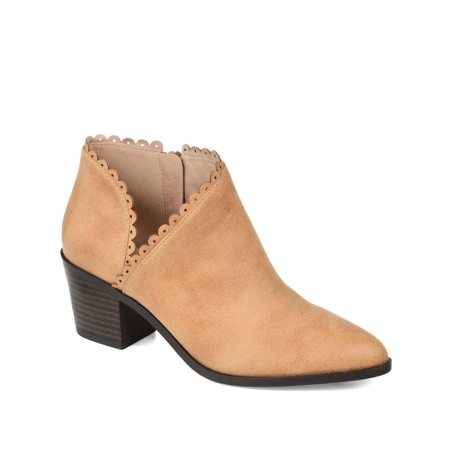 TESSA CUTOUT BOOTIE IN FAUX LEATHER snow proof