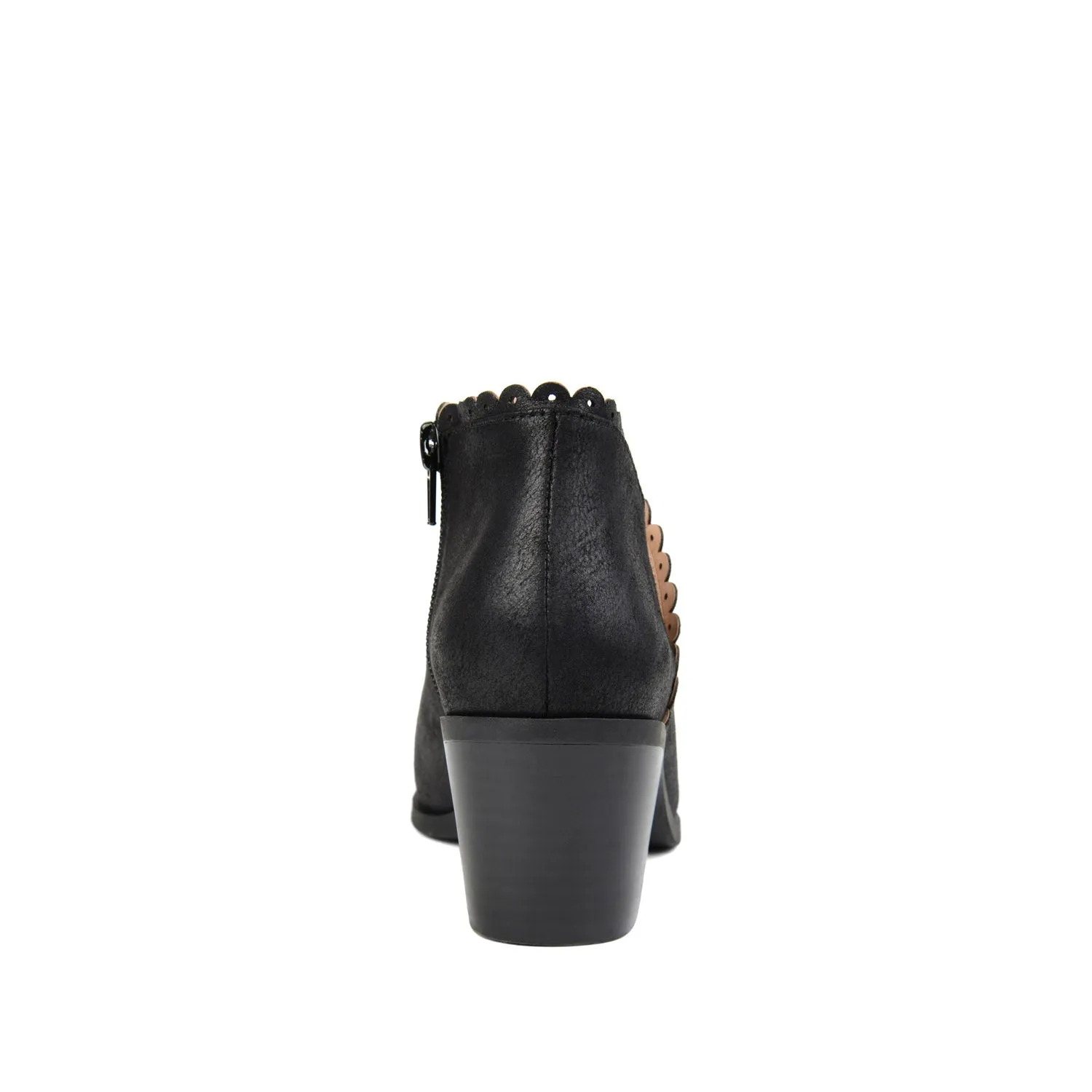TESSA CUTOUT BOOTIE IN FAUX LEATHER snow proof