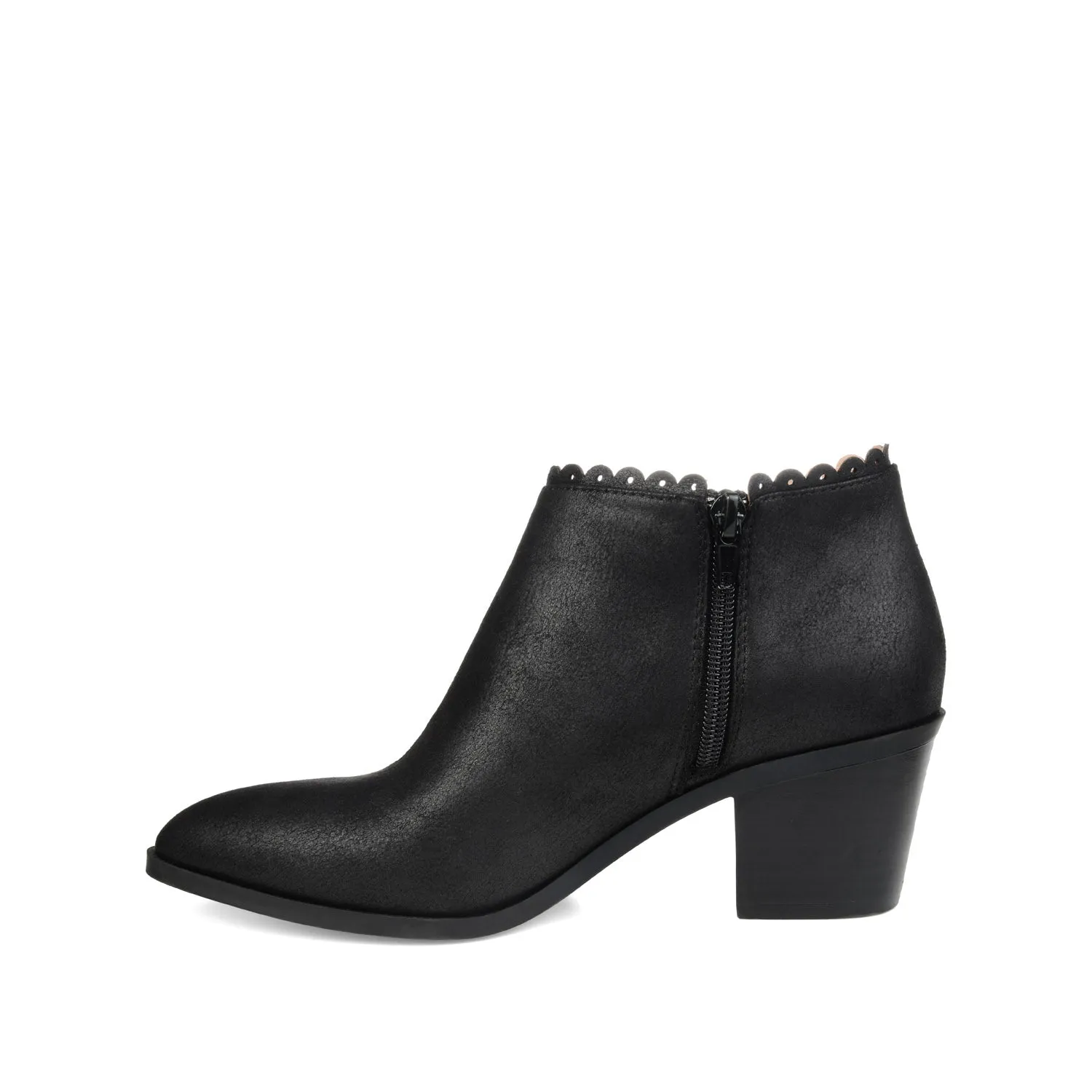 TESSA CUTOUT BOOTIE IN FAUX LEATHER snow proof