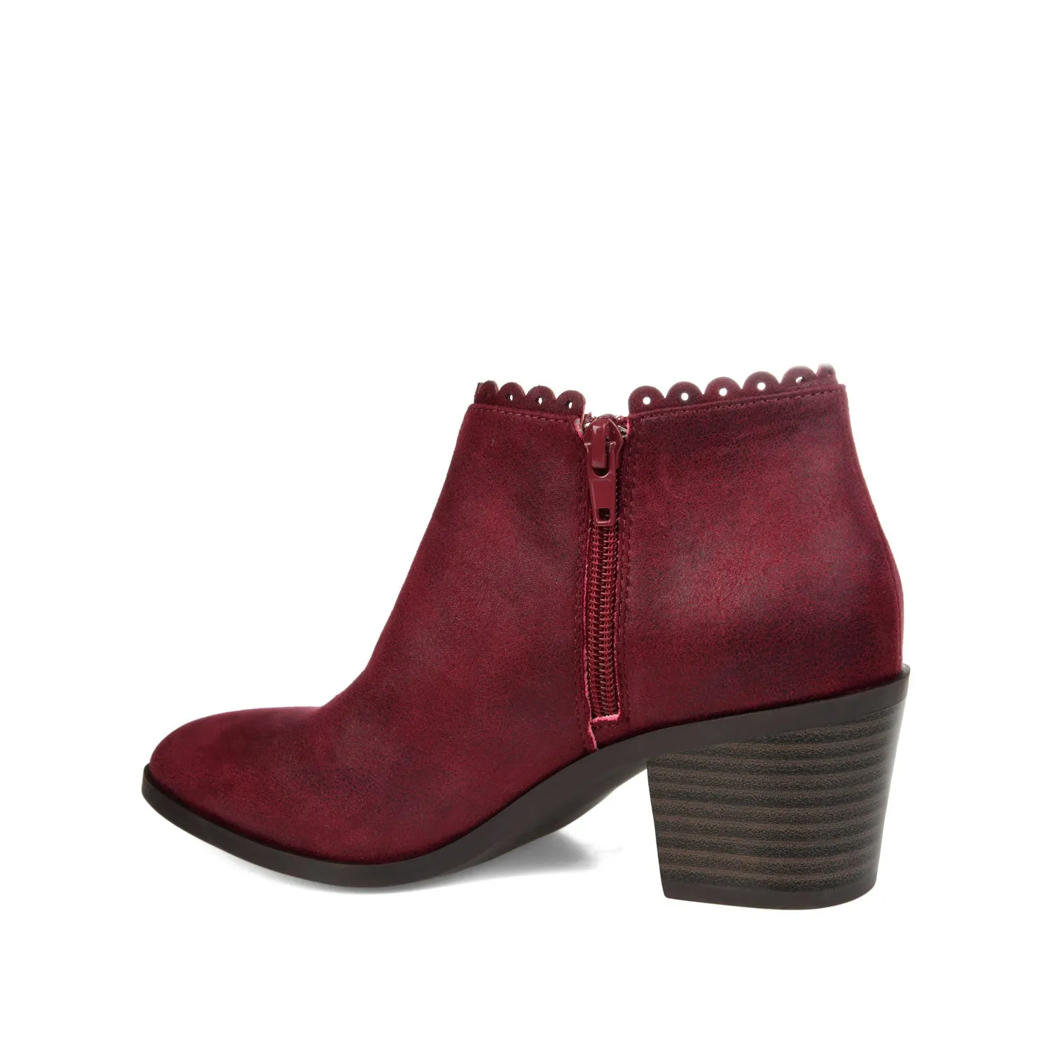 TESSA CUTOUT BOOTIE IN FAUX LEATHER snow proof