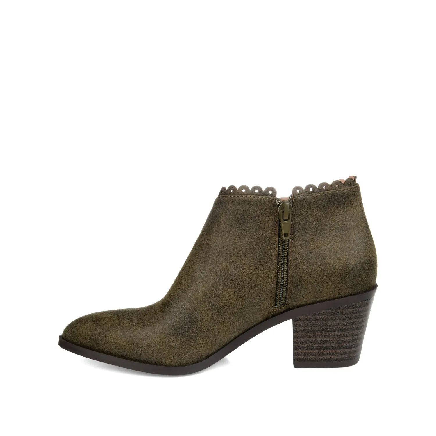 TESSA CUTOUT BOOTIE IN FAUX LEATHER snow proof