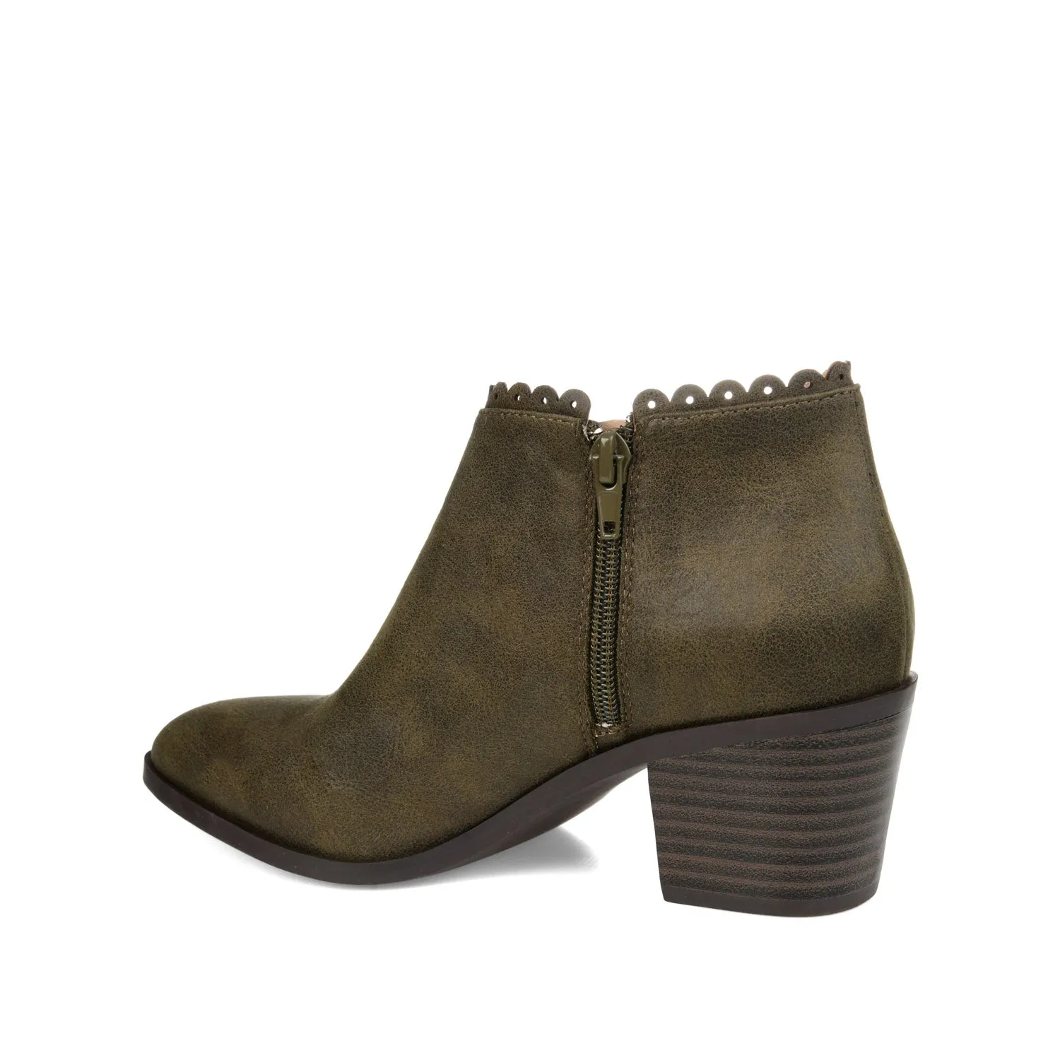 TESSA CUTOUT BOOTIE IN FAUX LEATHER snow proof