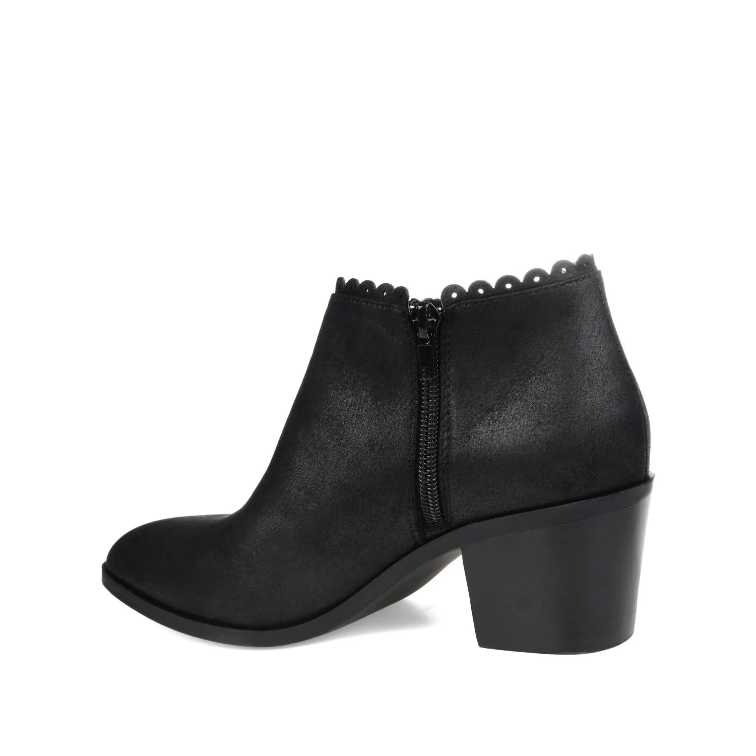 TESSA CUTOUT BOOTIE IN FAUX LEATHER snow proof