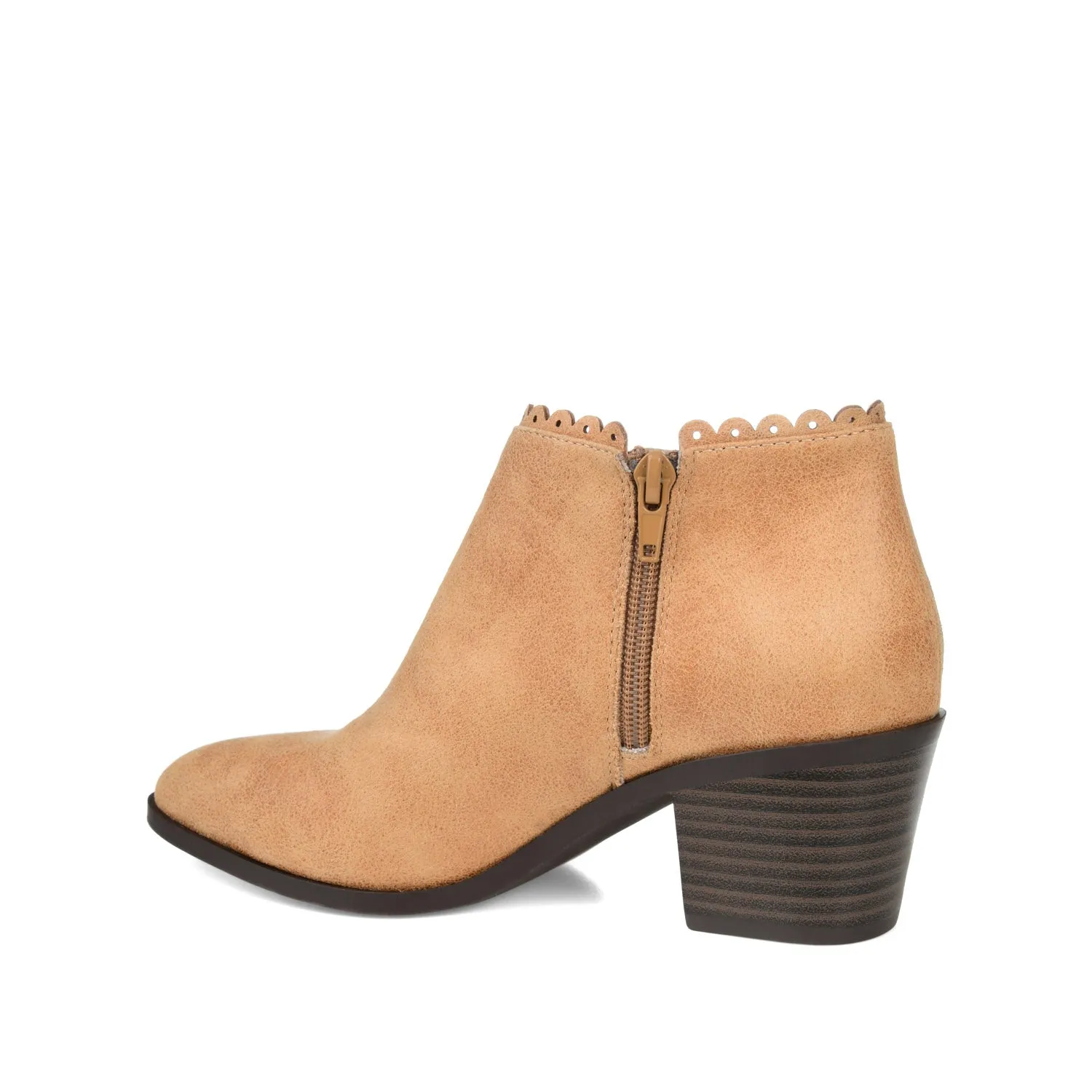 TESSA CUTOUT BOOTIE IN FAUX LEATHER snow proof