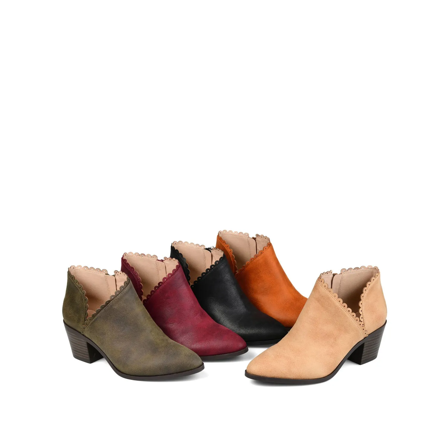 TESSA CUTOUT BOOTIE IN FAUX LEATHER snow proof