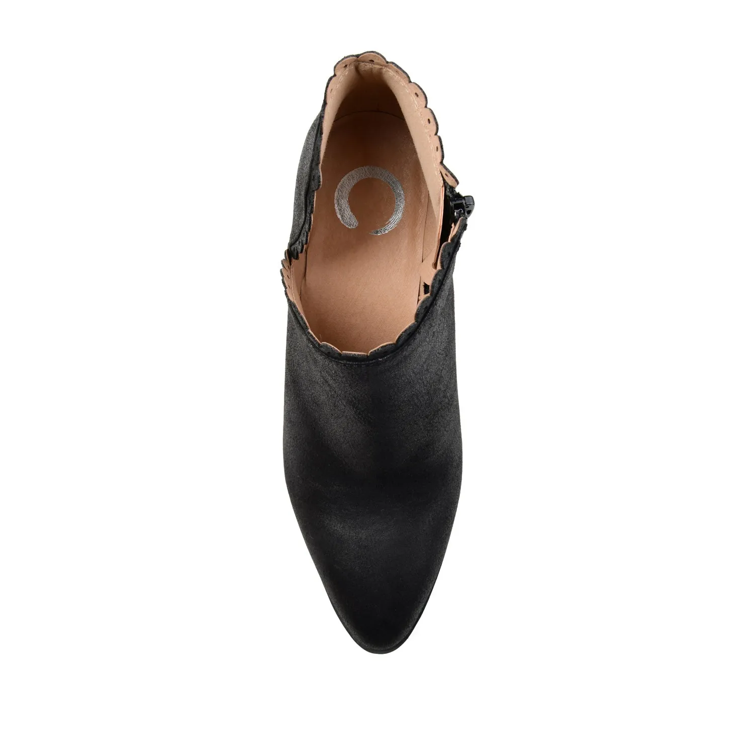 TESSA CUTOUT BOOTIE IN FAUX LEATHER snow proof