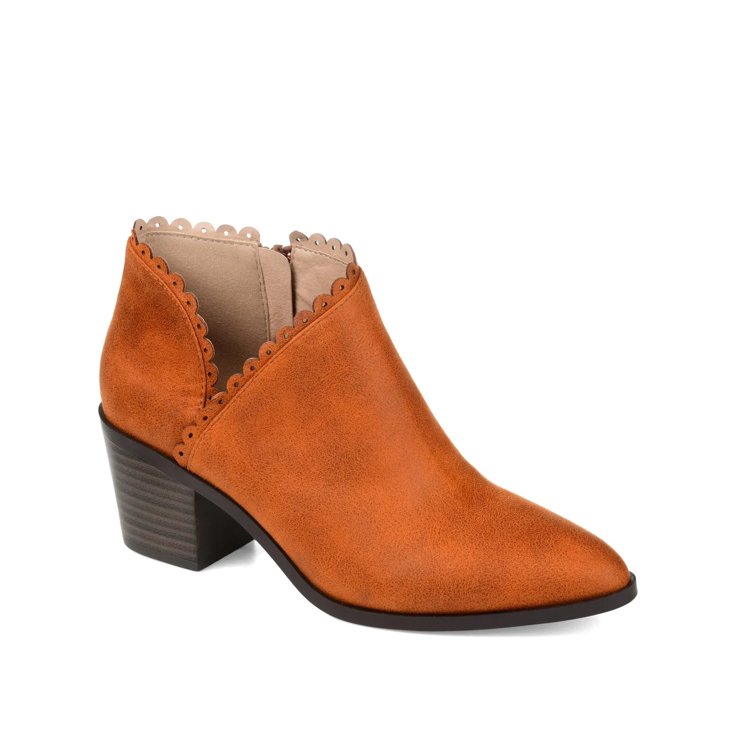 TESSA CUTOUT BOOTIE IN FAUX LEATHER snow proof