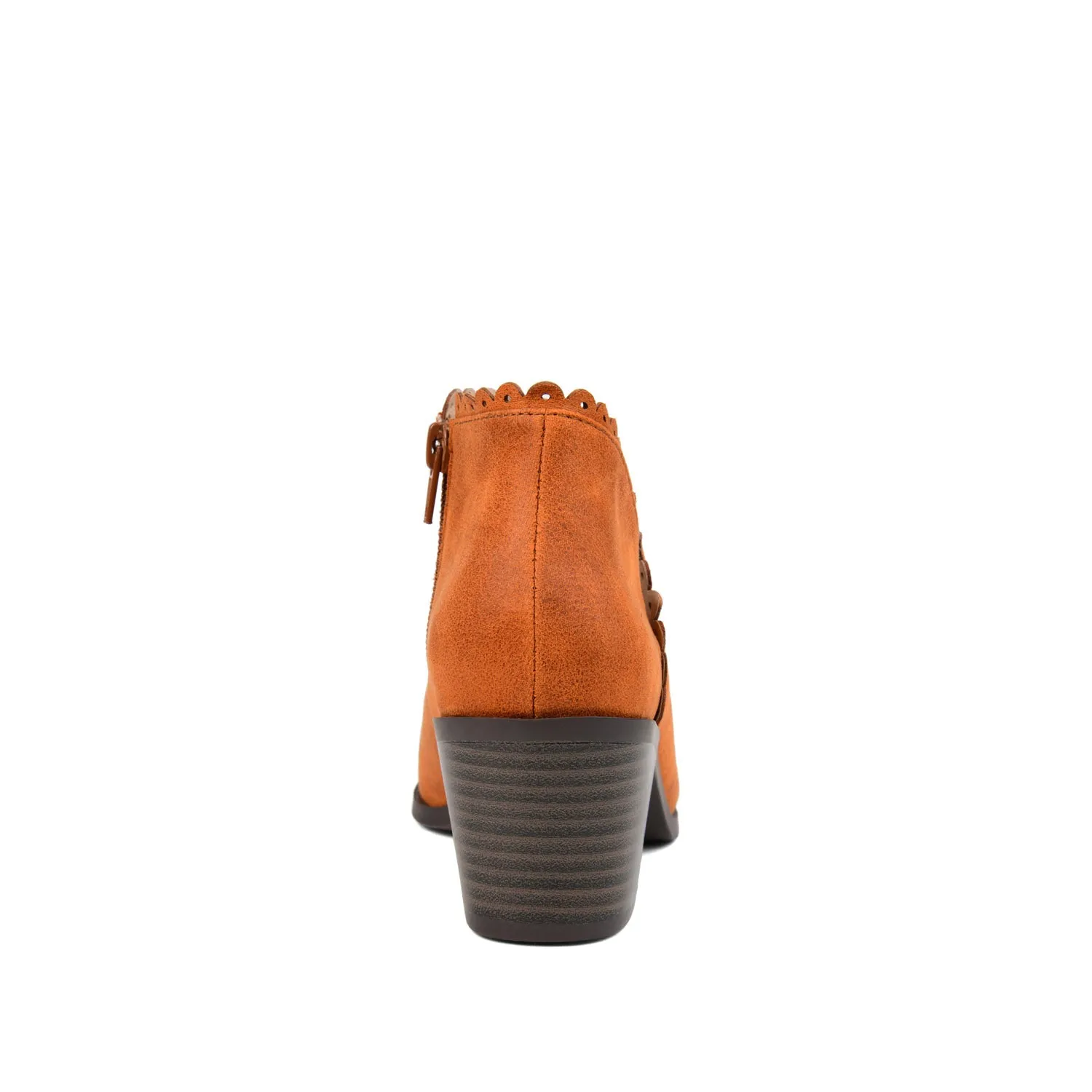 TESSA CUTOUT BOOTIE IN FAUX LEATHER snow proof