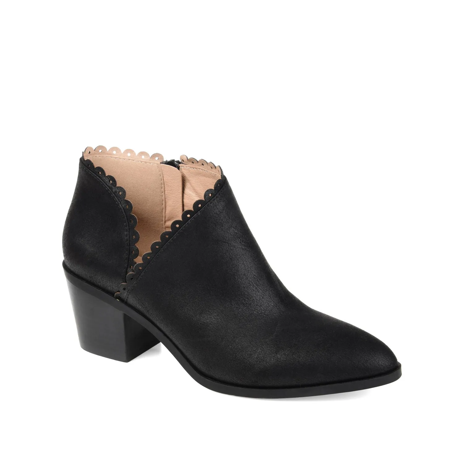 TESSA CUTOUT BOOTIE IN FAUX LEATHER snow proof