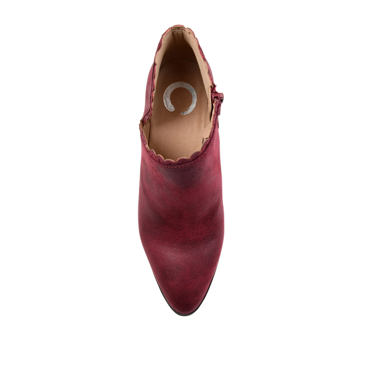 TESSA CUTOUT BOOTIE IN FAUX LEATHER snow proof