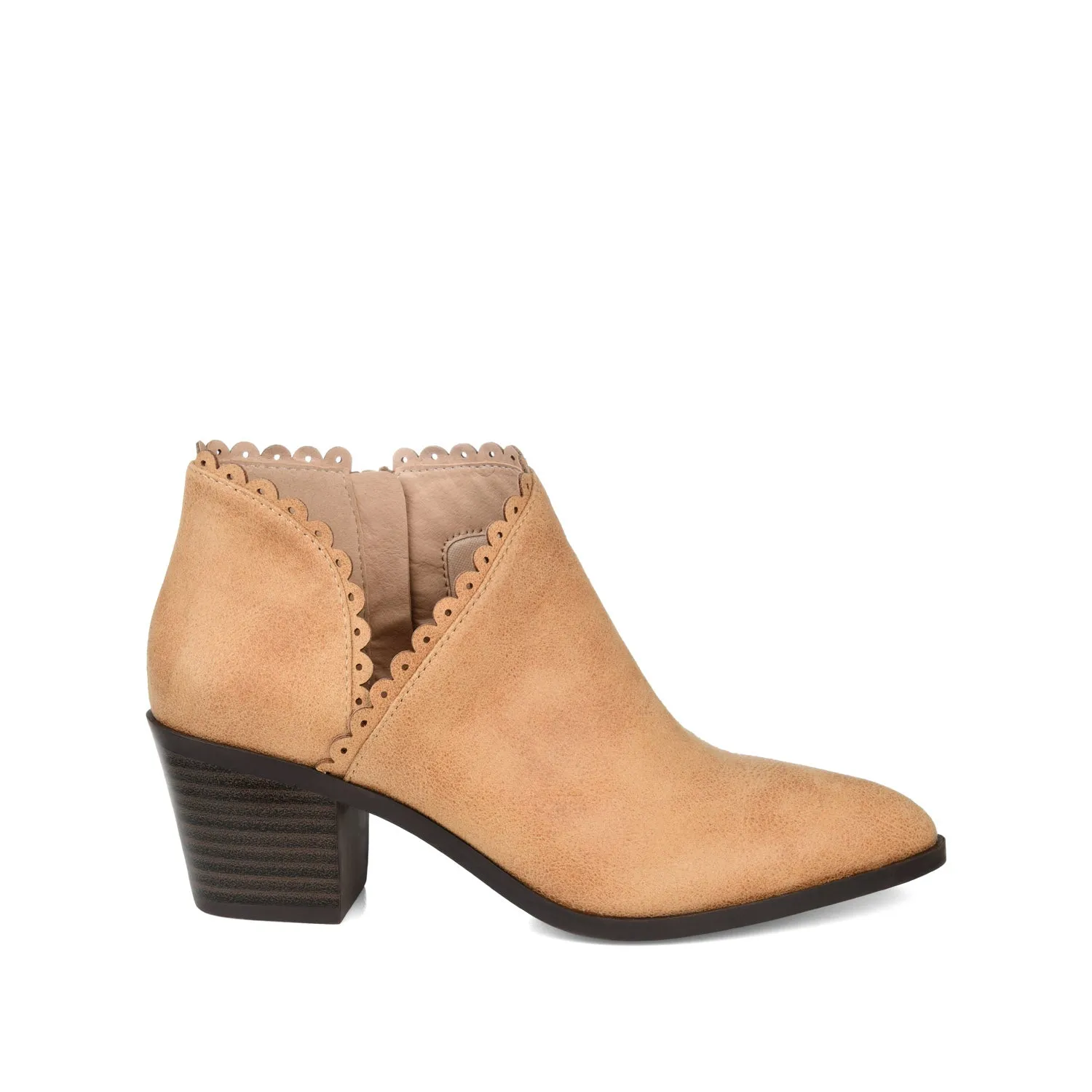 TESSA CUTOUT BOOTIE IN FAUX LEATHER snow proof