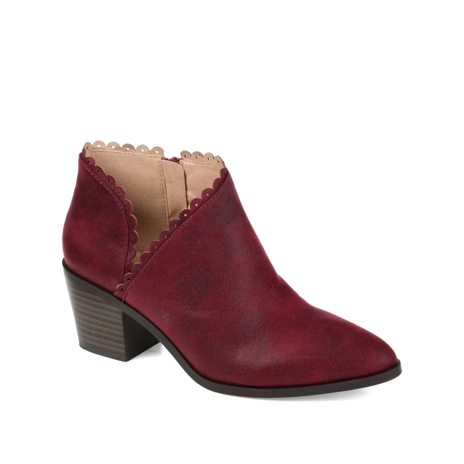 TESSA CUTOUT BOOTIE IN FAUX LEATHER snow proof
