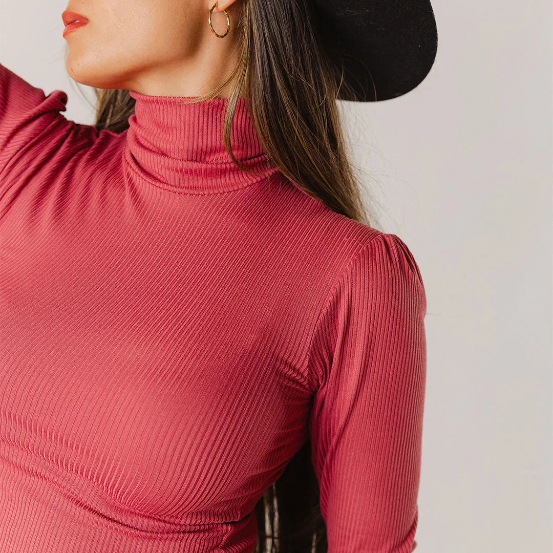Tessa Long Sleeve, Mauve fall layer