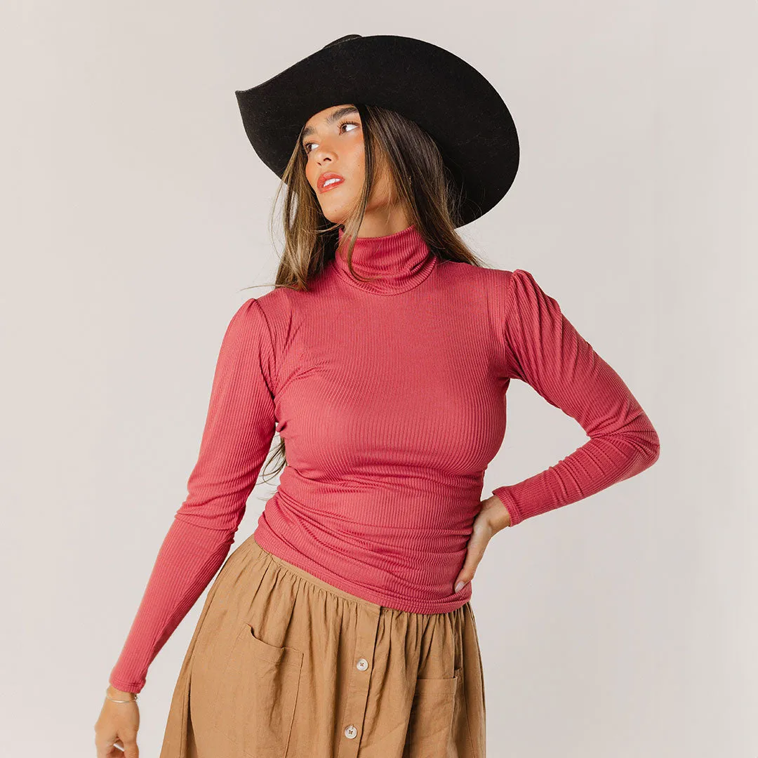 Tessa Long Sleeve, Mauve fall layer