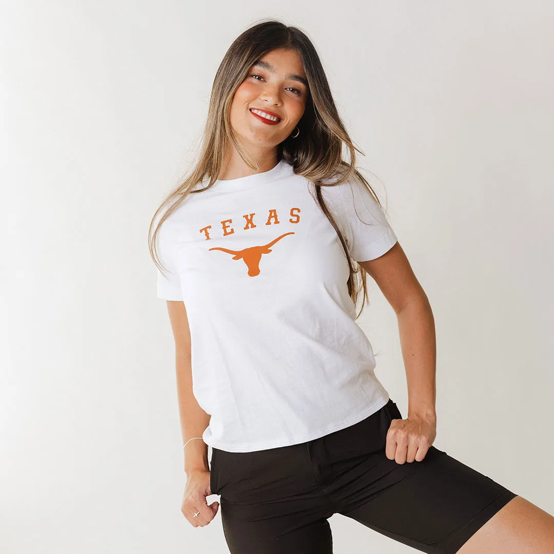 Texas Basic Graphic T-Shirt, White tie dye