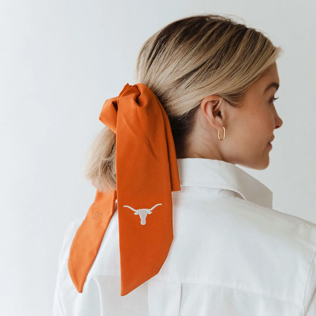 Texas Bow Scrunchie, Burnt Orange grip free