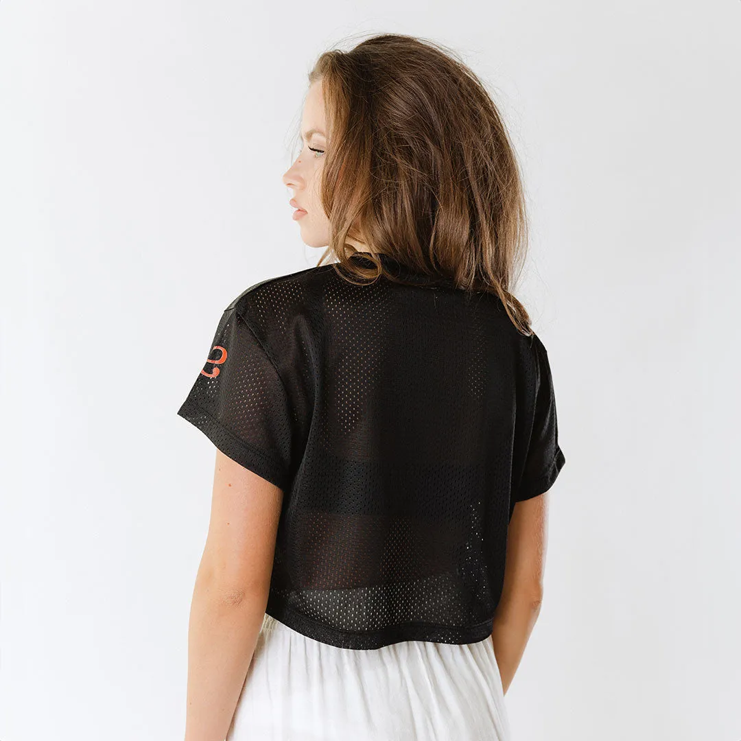 Texas Cropped Jersey, Black clean choice