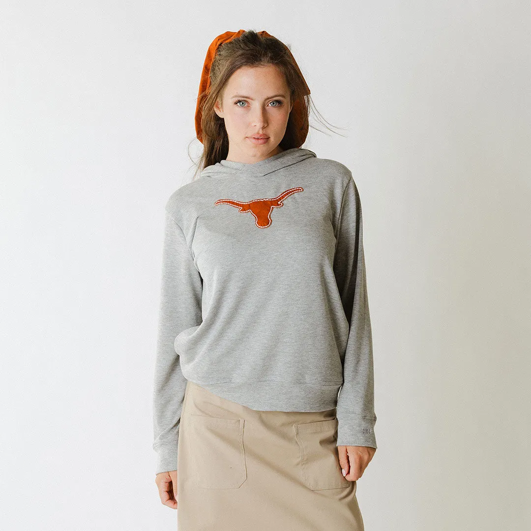 Texas Embroidered City Pullover, Heather Grey quiet tone