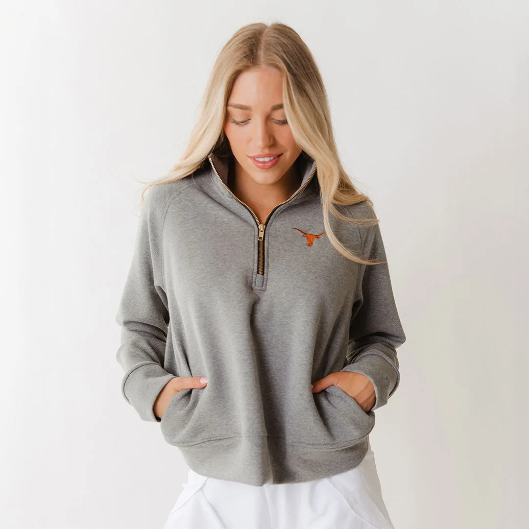 Texas Oxford Zip-Up, Heather Grey street vibe