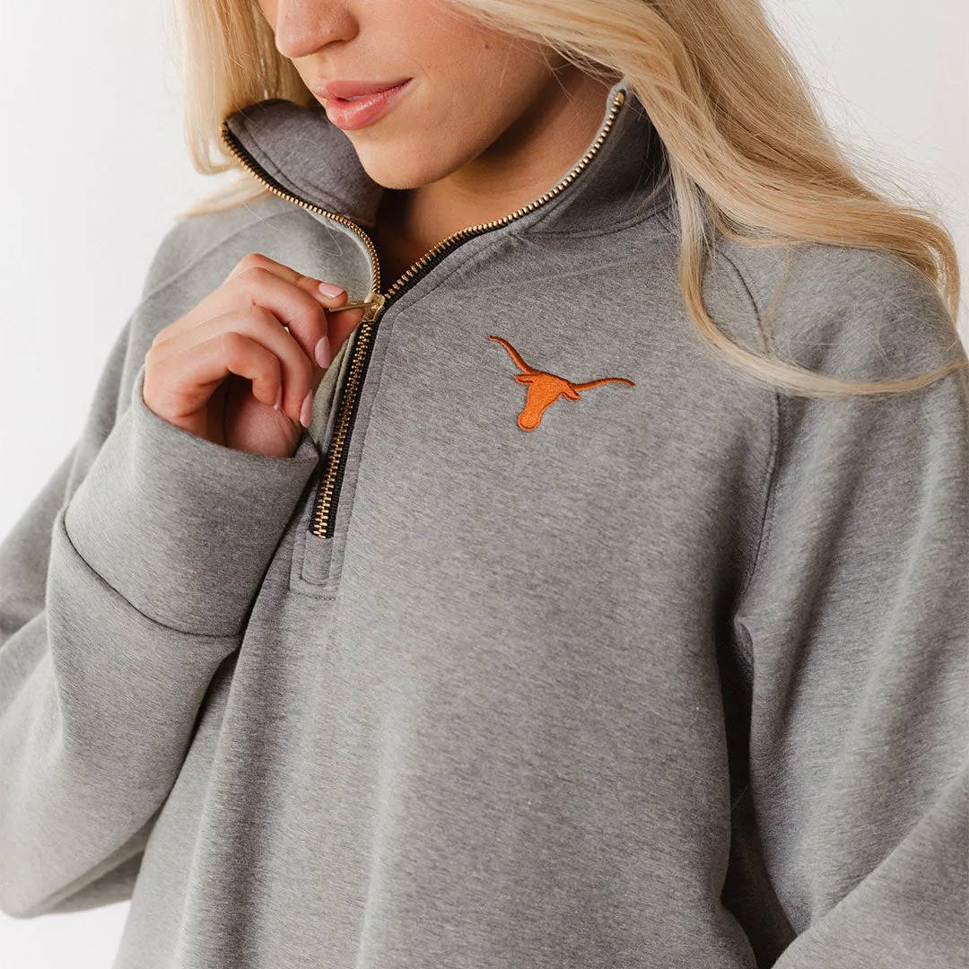 Texas Oxford Zip-Up, Heather Grey street vibe