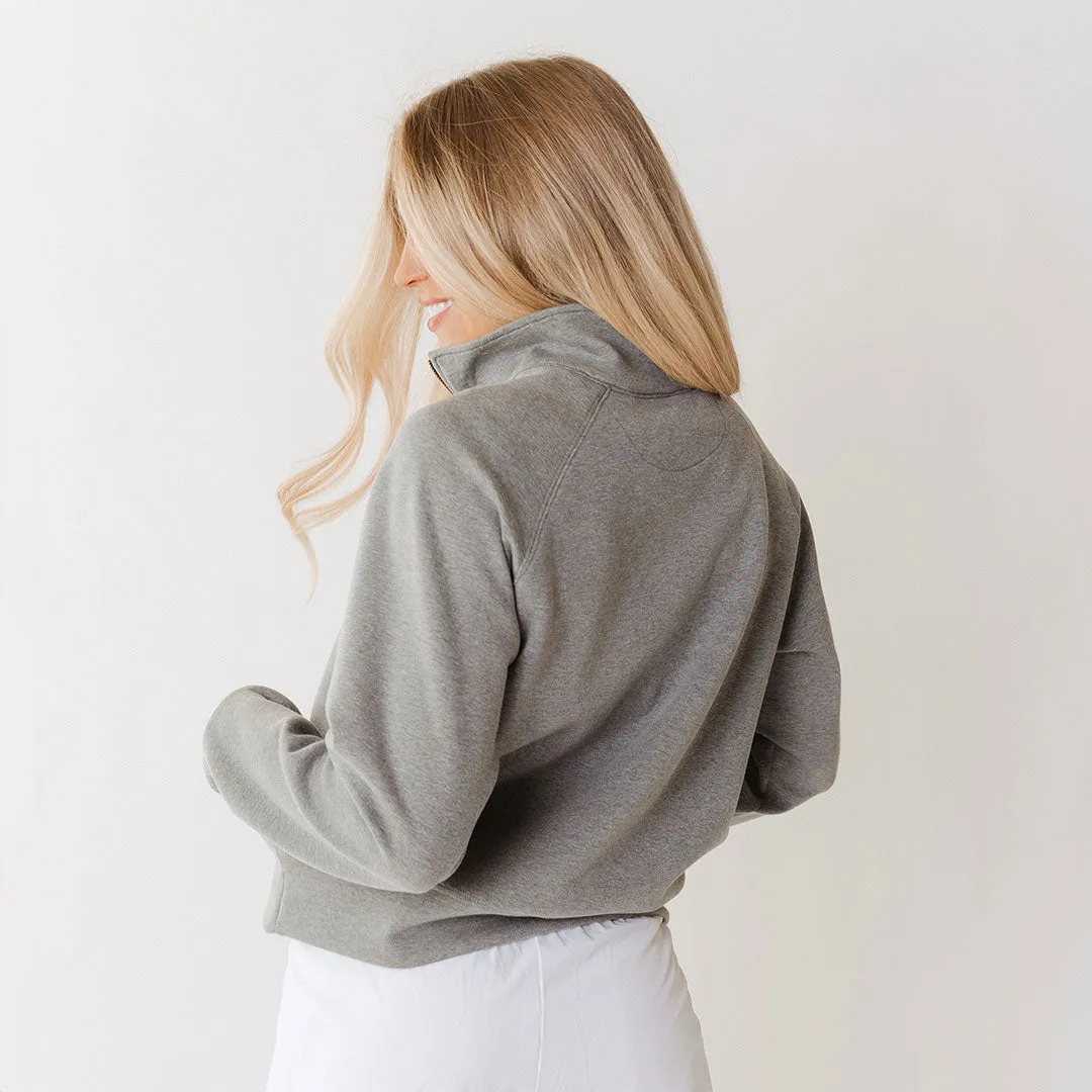 Texas Oxford Zip-Up, Heather Grey street vibe