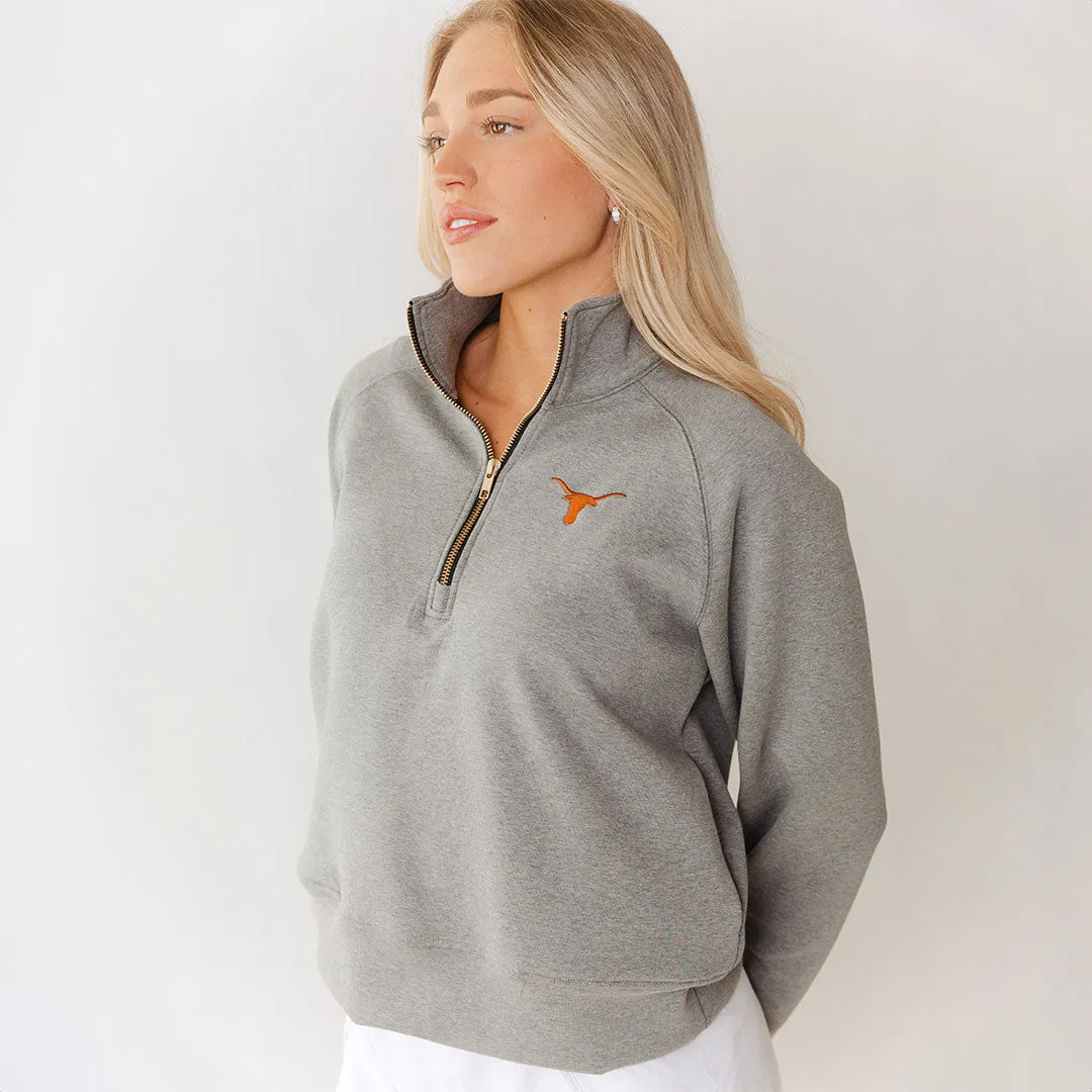 Texas Oxford Zip-Up, Heather Grey street vibe