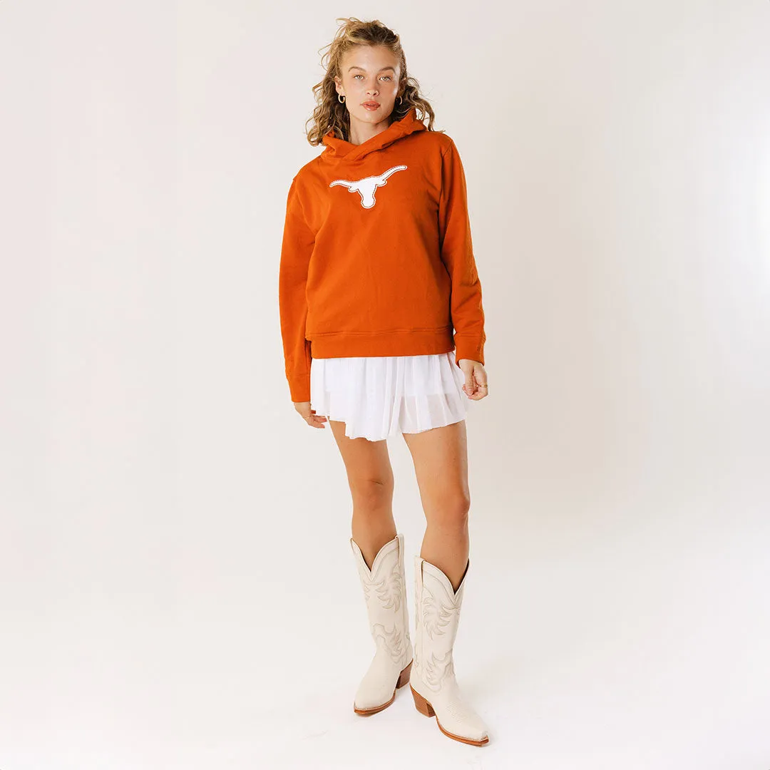 Texas Relaxed Hoodie, Burnt Orange laid back