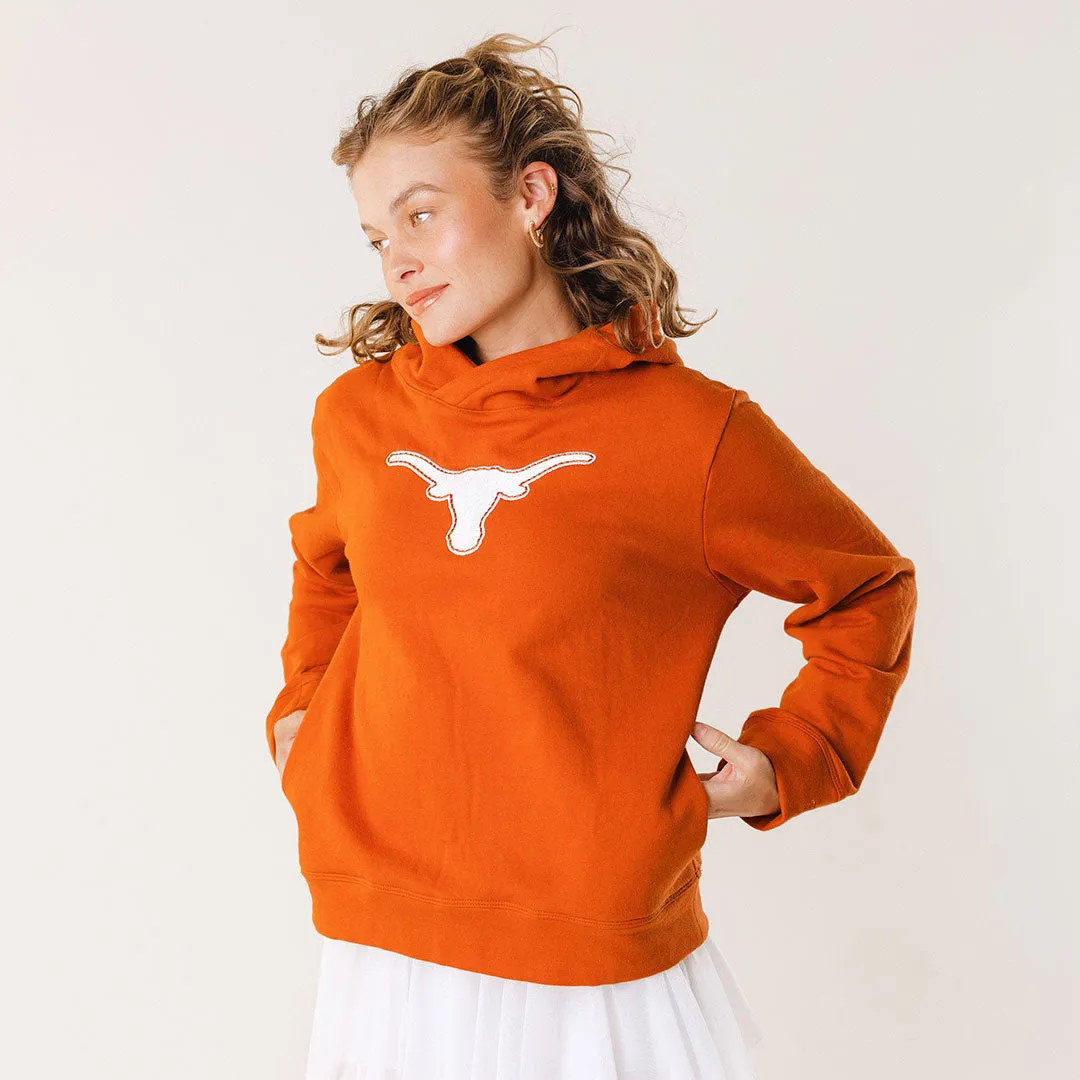 Texas Relaxed Hoodie, Burnt Orange laid back