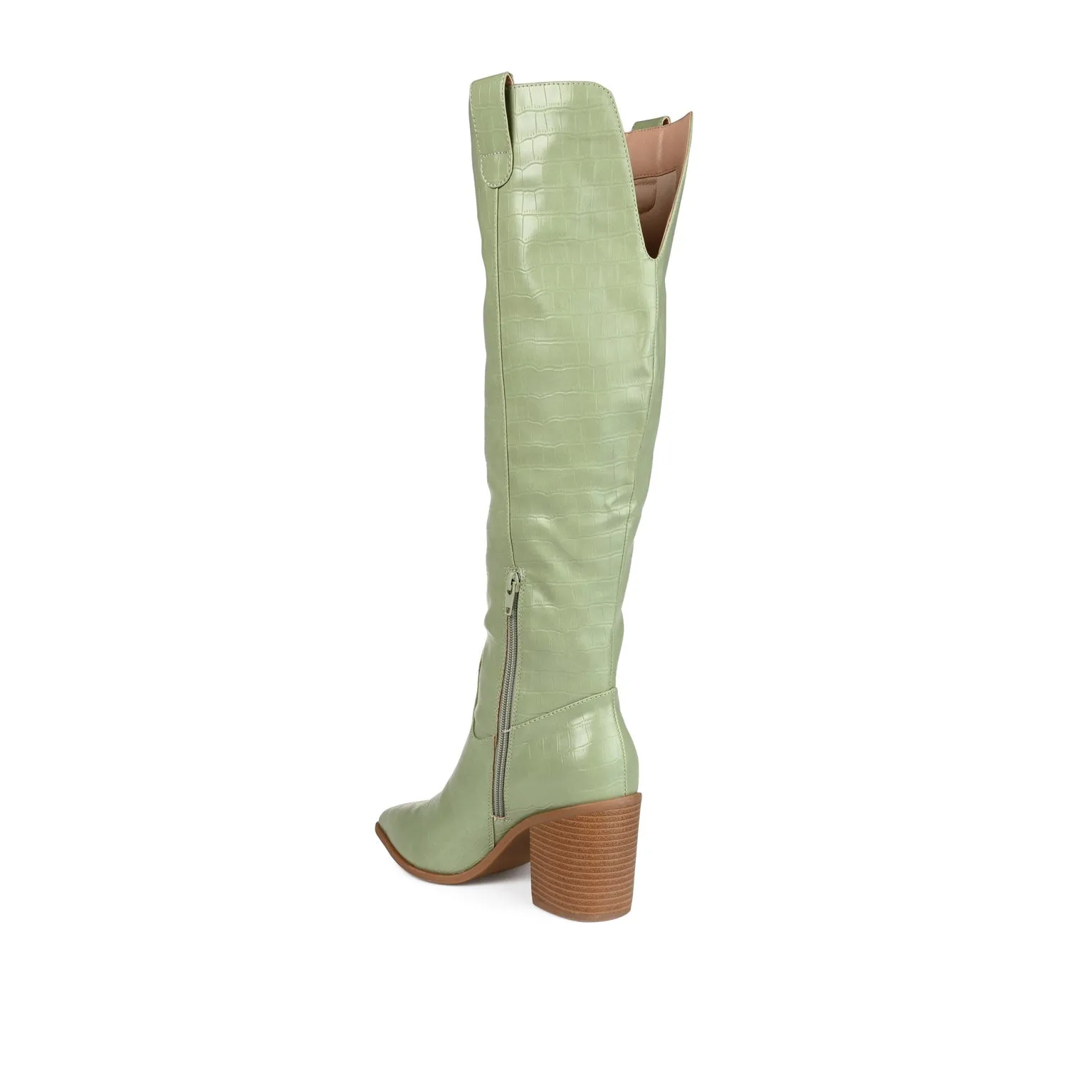 THERESE COWGIRL BOOTS IN CROCO suede touch