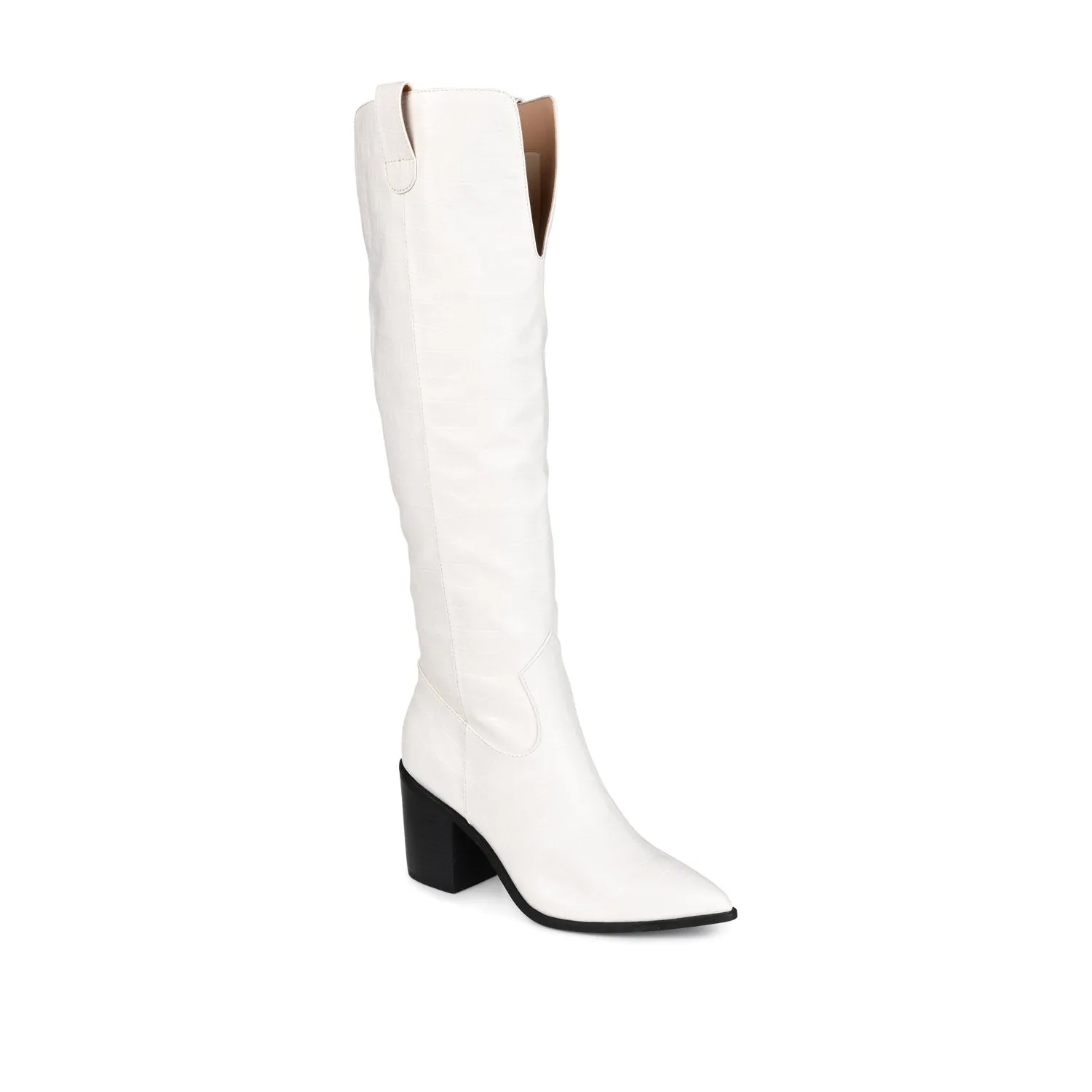 THERESE COWGIRL BOOTS IN CROCO suede touch