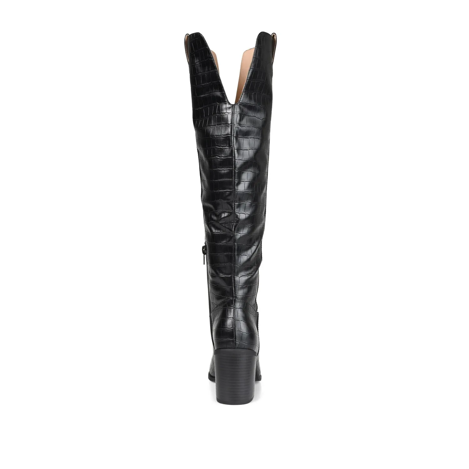 THERESE COWGIRL BOOTS IN CROCO suede touch