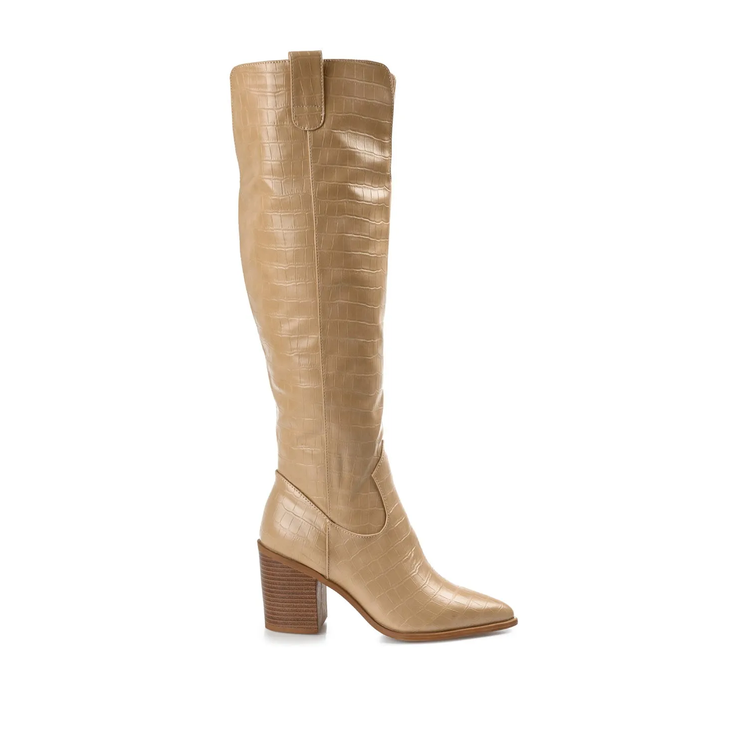 THERESE COWGIRL BOOTS IN CROCO suede touch