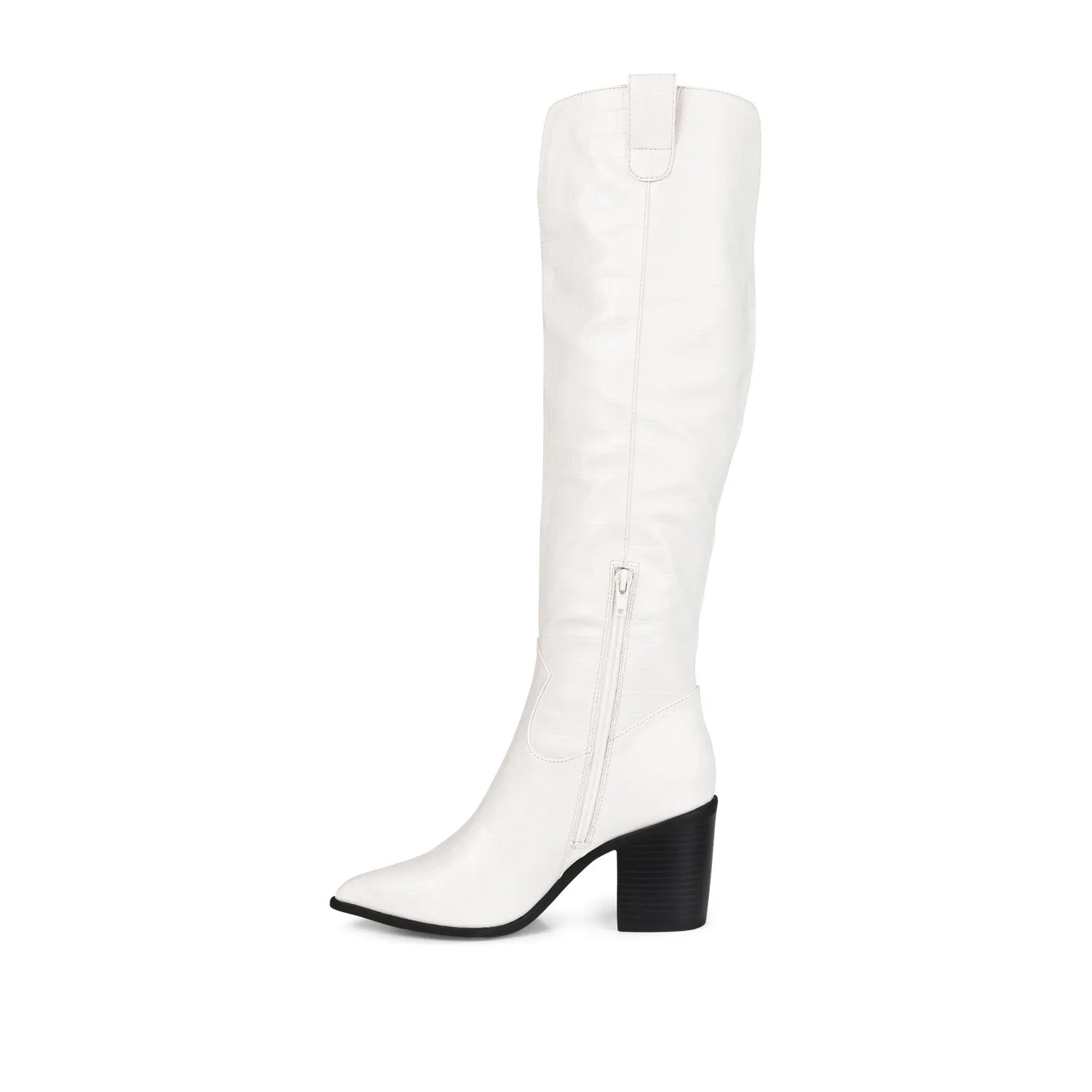 THERESE COWGIRL BOOTS IN CROCO suede touch