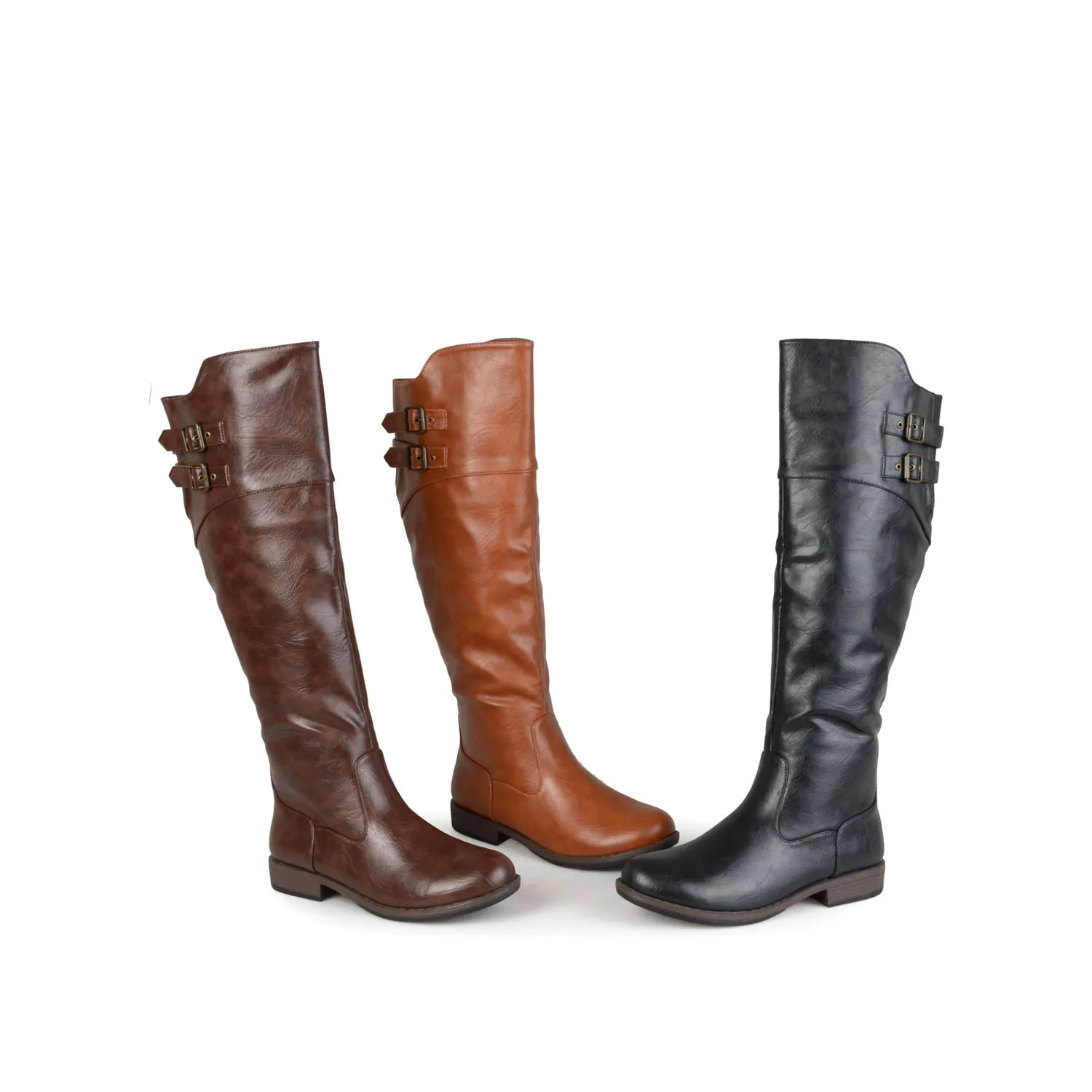 TORI RIDING BOOTS IN FAUX LEATHER night edge