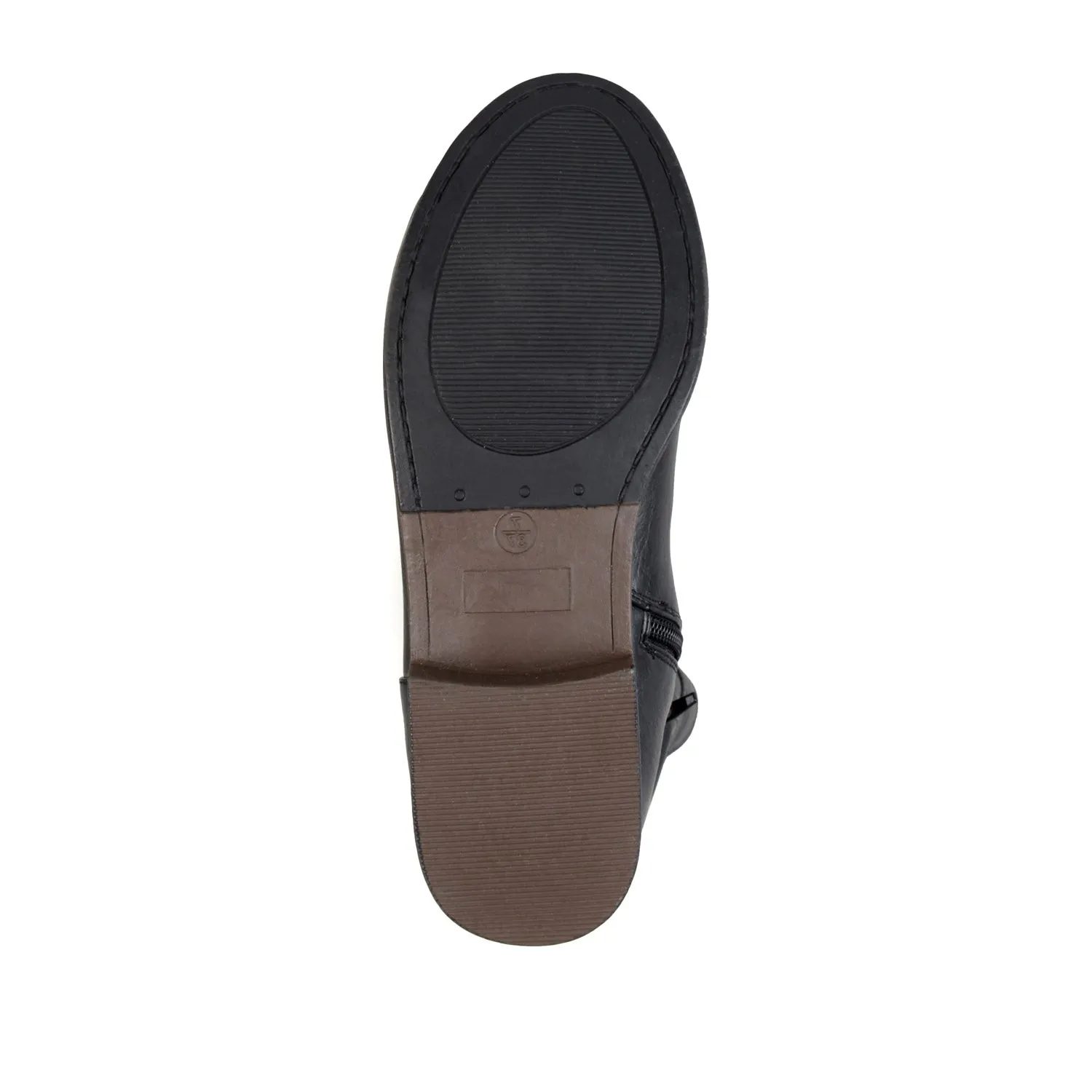 TORI RIDING BOOTS IN FAUX LEATHER night edge