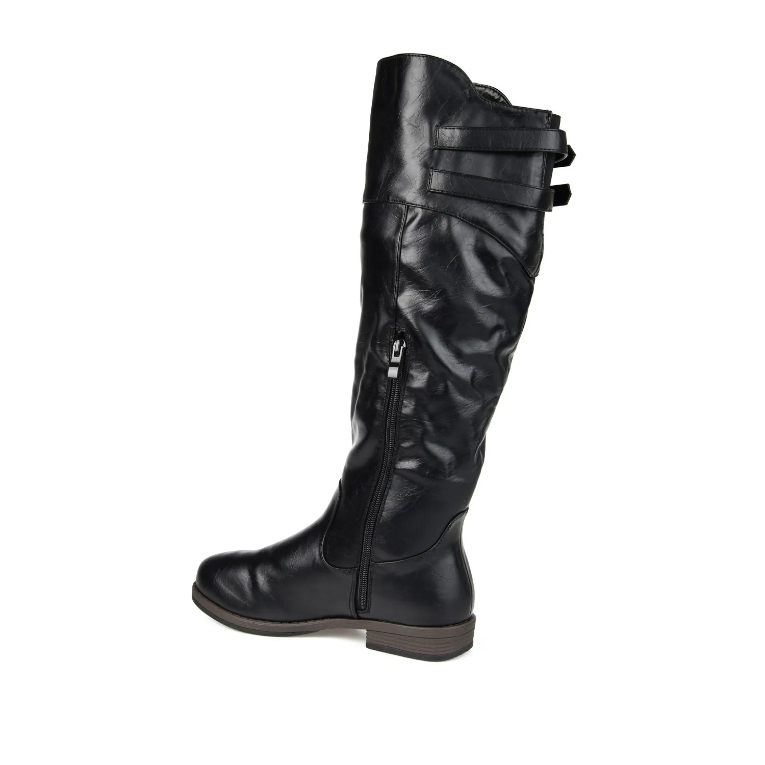 TORI RIDING BOOTS IN FAUX LEATHER night edge