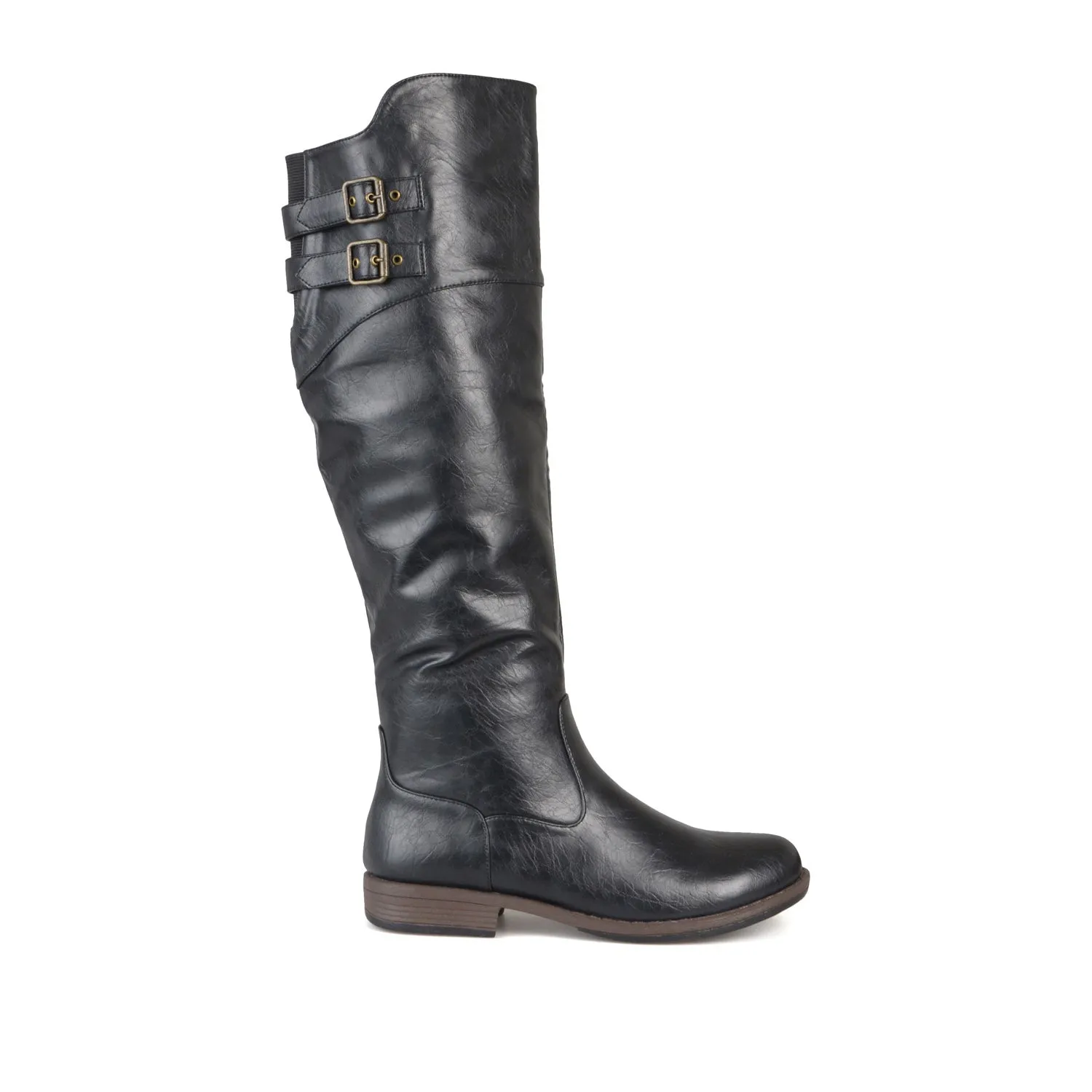 TORI RIDING BOOTS IN FAUX LEATHER night edge