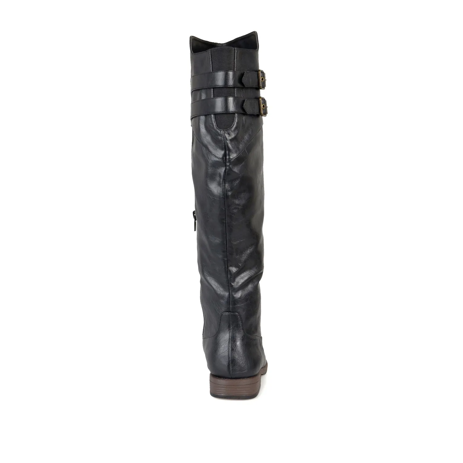 TORI RIDING BOOTS IN FAUX LEATHER night edge