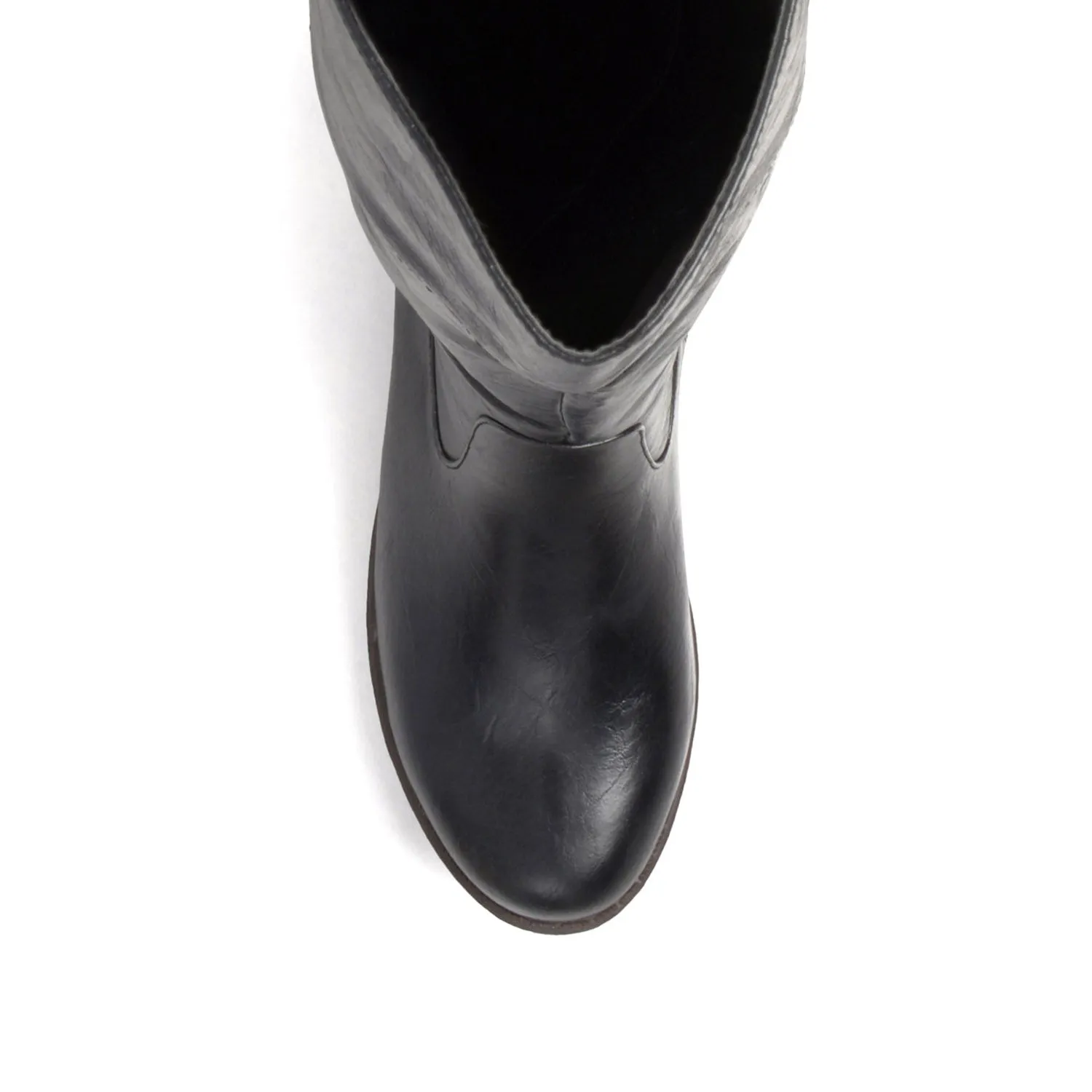 TORI RIDING BOOTS IN FAUX LEATHER night edge