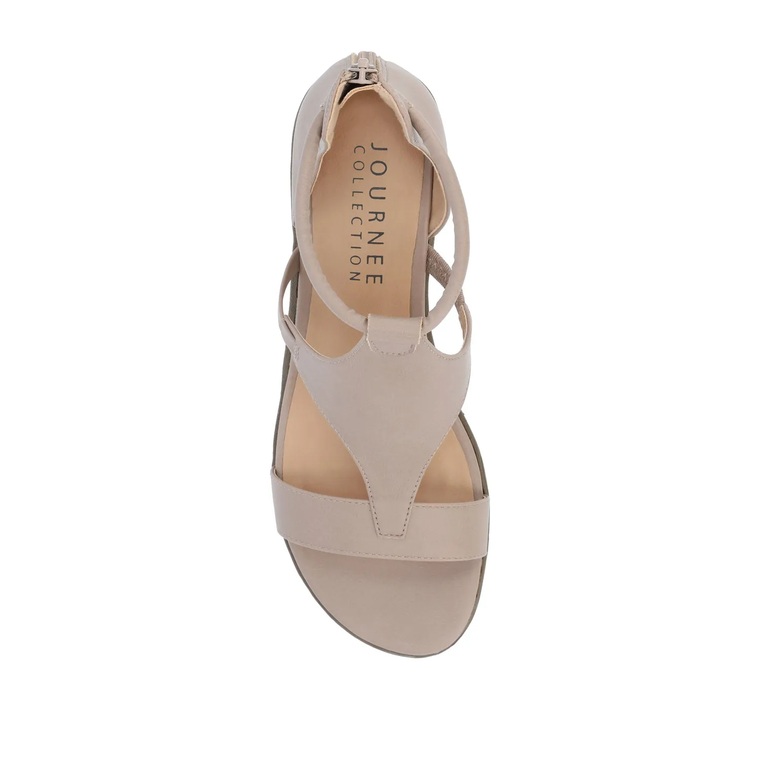 TRAYLE GLADIATOR SANDALS IN FAUX LEATHER balance wear