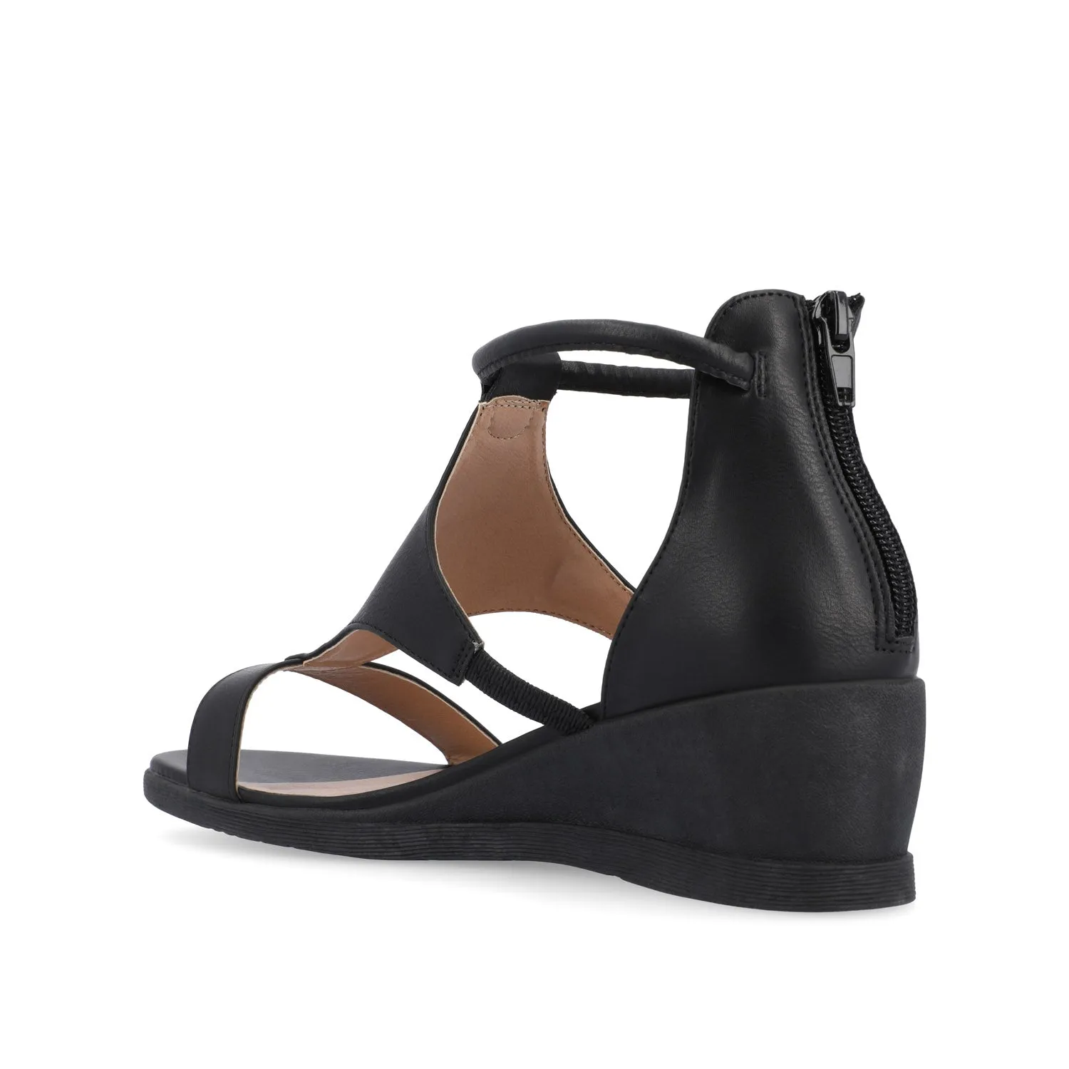 TRAYLE GLADIATOR SANDALS IN FAUX LEATHER balance wear