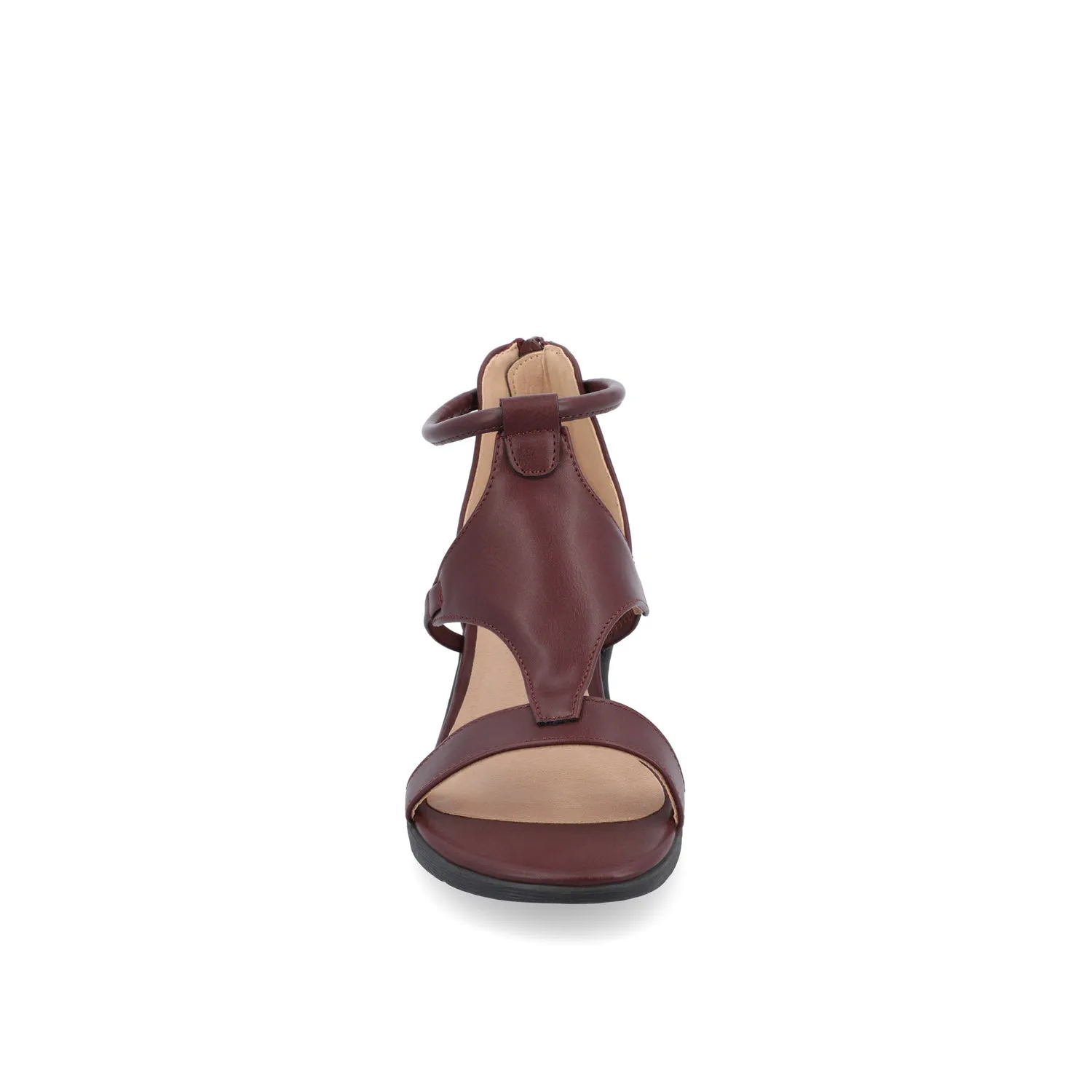 TRAYLE GLADIATOR SANDALS IN FAUX LEATHER balance wear