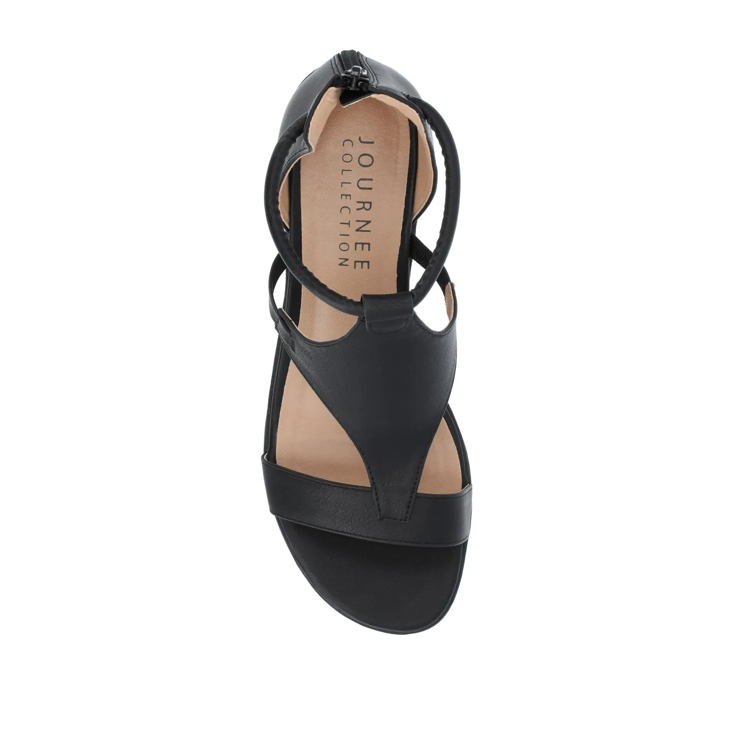 TRAYLE GLADIATOR SANDALS IN FAUX LEATHER balance wear
