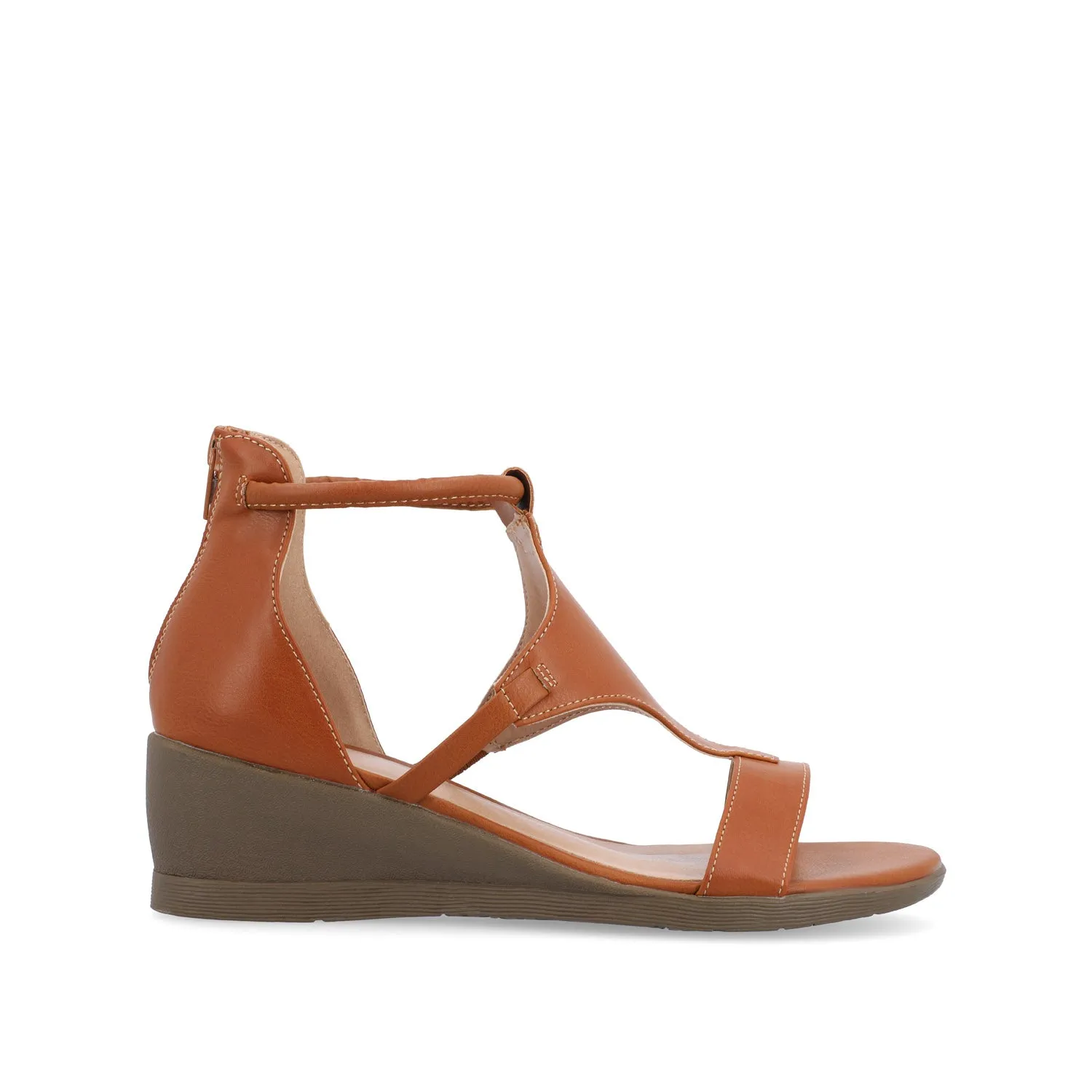 TRAYLE GLADIATOR SANDALS IN FAUX LEATHER balance wear