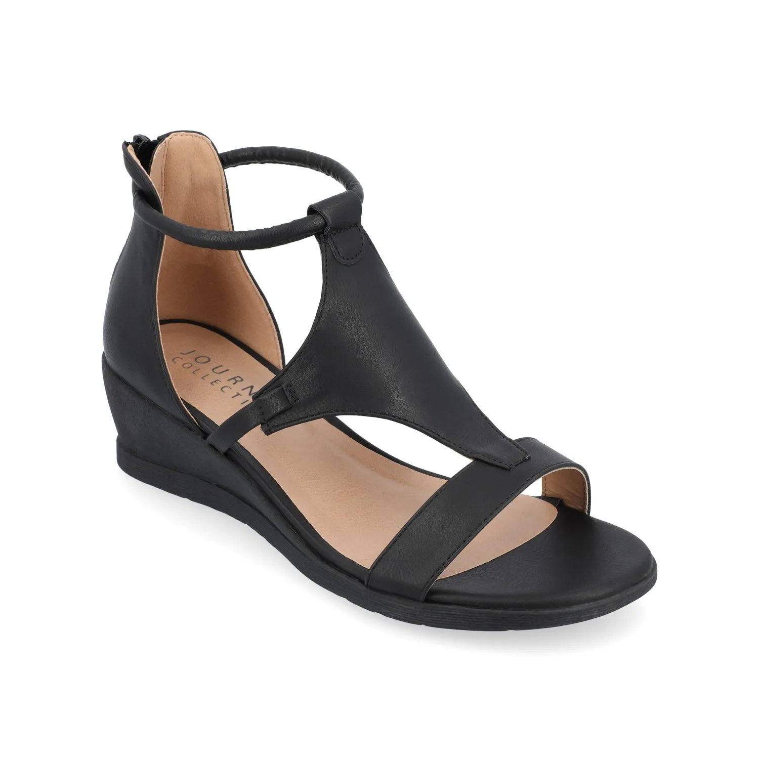 TRAYLE GLADIATOR SANDALS IN FAUX LEATHER balance wear