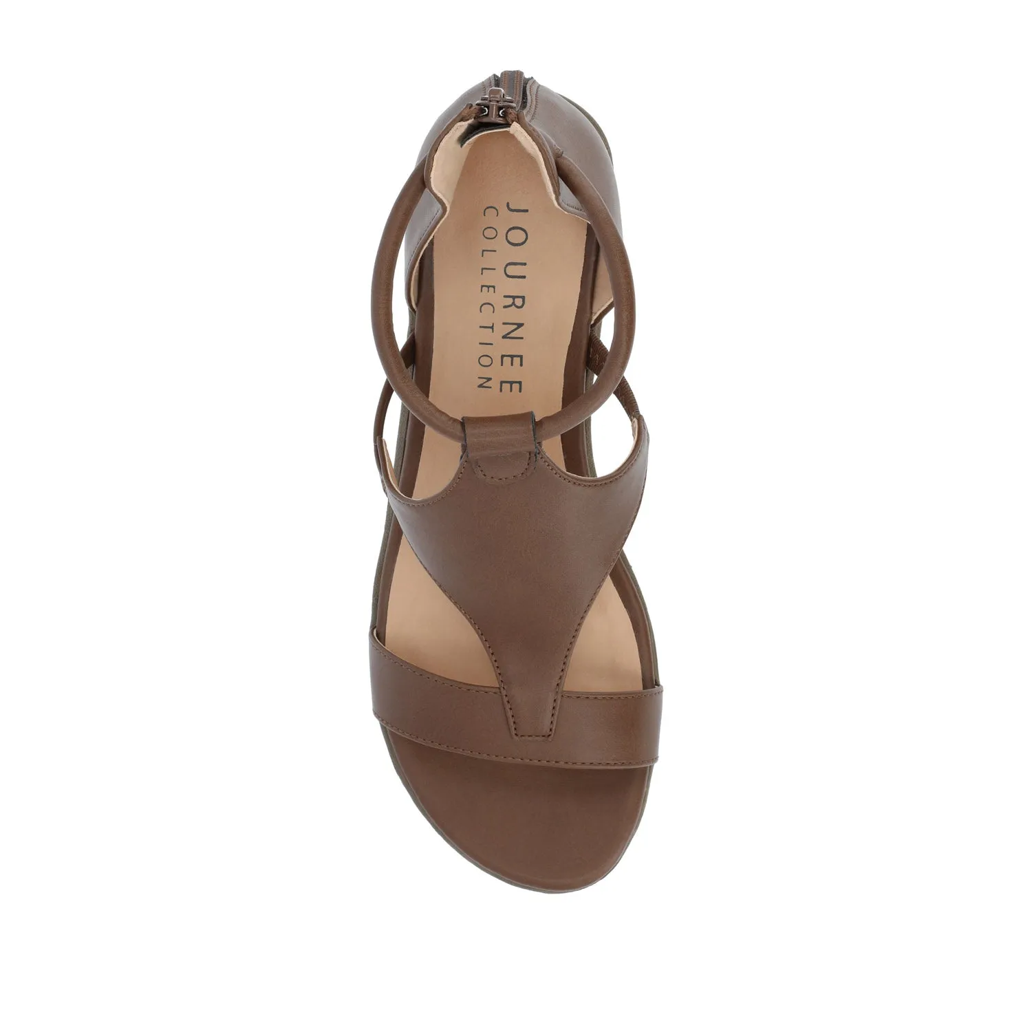 TRAYLE GLADIATOR SANDALS IN FAUX LEATHER balance wear