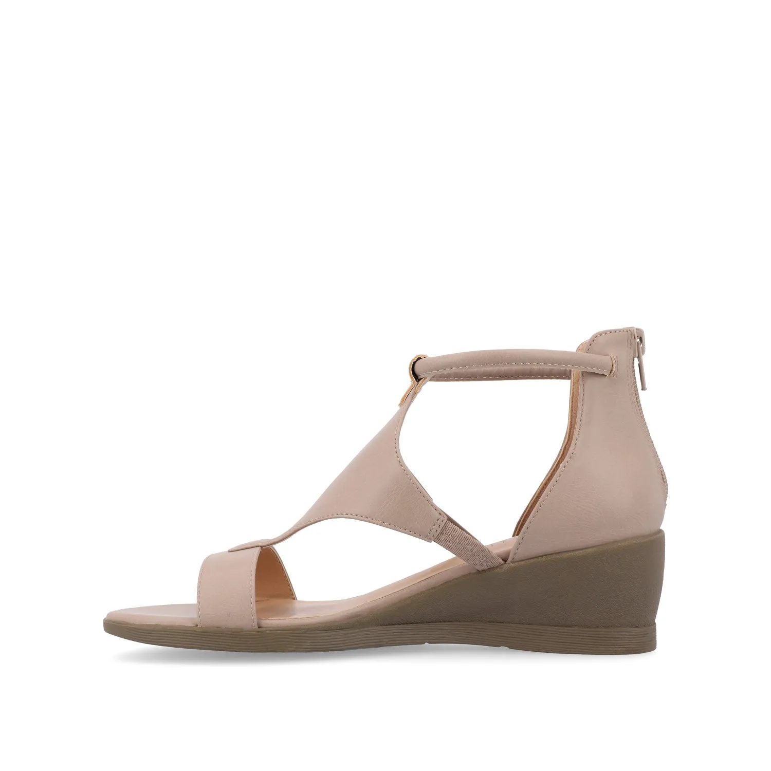 TRAYLE GLADIATOR SANDALS IN FAUX LEATHER balance wear